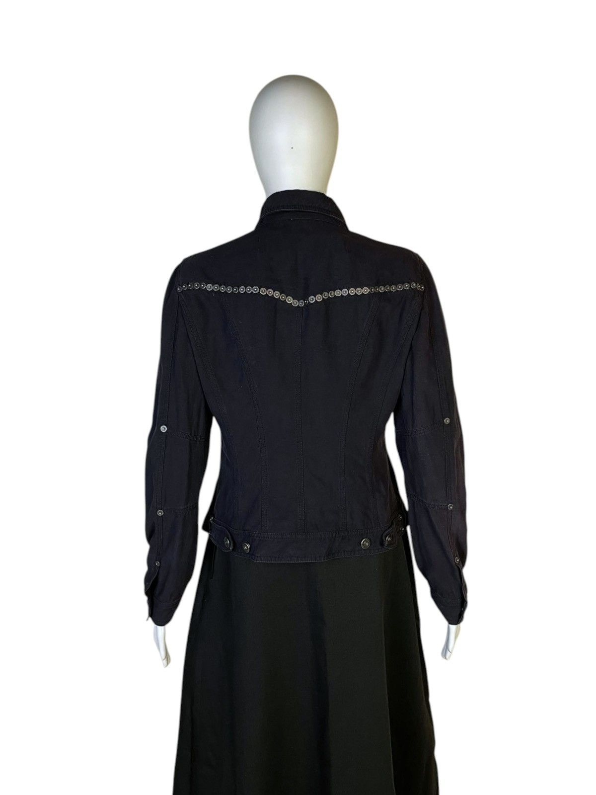 Moschino 1990s Moschino Cheap and Chic Riveted Canvas Jacket Size M / US 6-8 / IT 42-44 - 2 Thumbnail