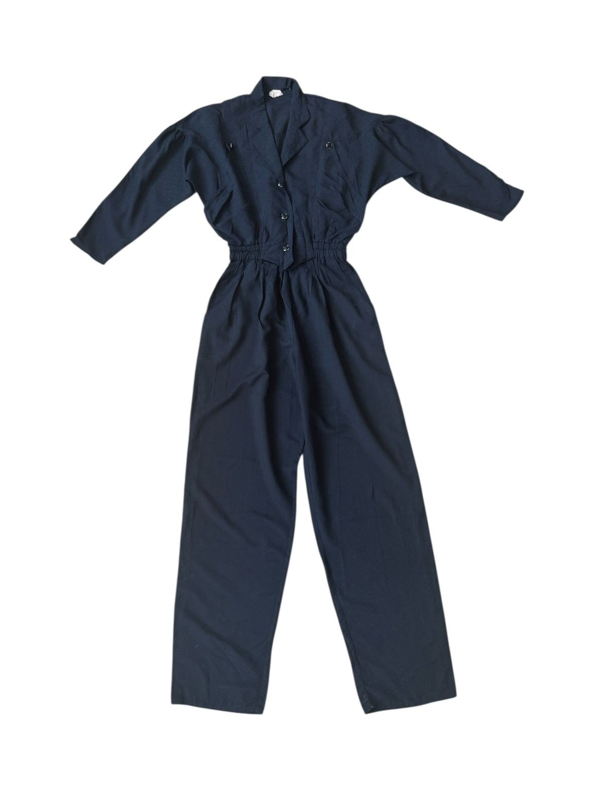 Vintage Vintage 1980s French Jumpsuit Marytime – Elastic Waist Size S / US 4 / IT 40 - 4 Thumbnail