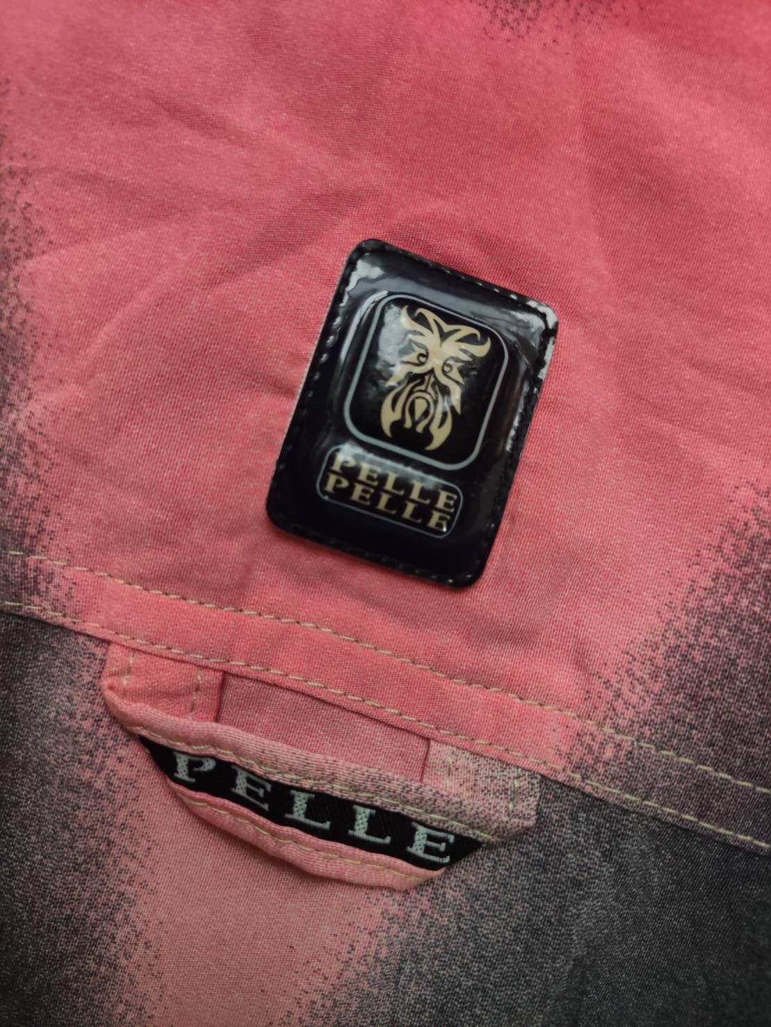 Pelle Pelle Vtg 90's Marc Buchanan Pelle Pelle " Totem Pole " Gradient Size US XXL / EU 58 / 5 - 11 Thumbnail