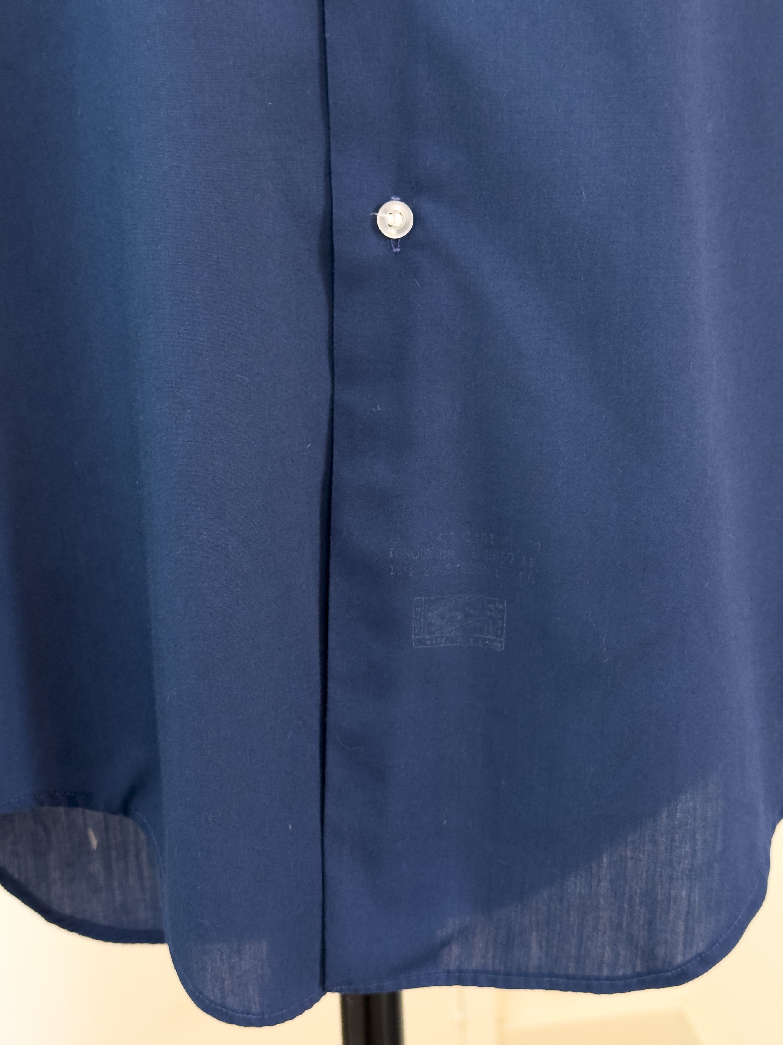 Other Vintage Navy Long Sleeve Button Up by Manhattan Dura-Brite Size US L / EU 52-54 / 3 - 6 Thumbnail