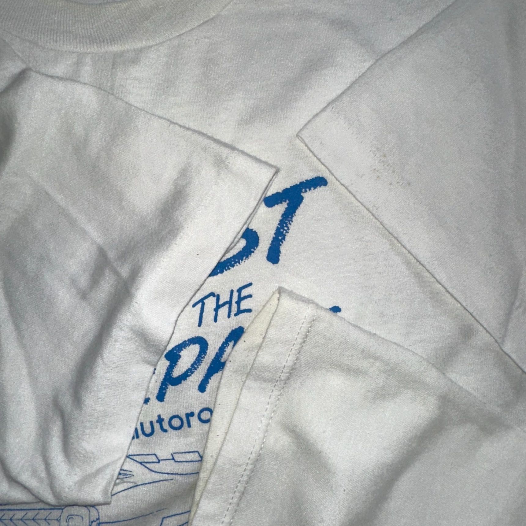 Jerzees VINTAGE Jerzees T-Shirt 80s Back To Future 1980s Graphic Art White XL Mens Crew Neck Short Sleeve Car Back To Future VTG T Shirt Size US XL / EU 56 / 4 - 6 Thumbnail