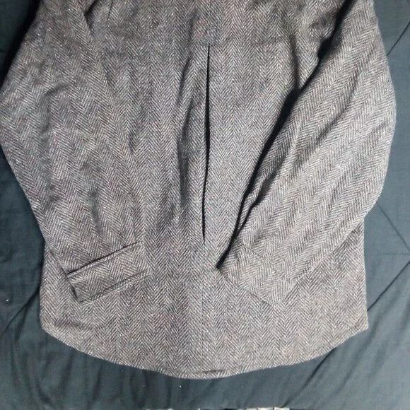 L.L. Bean Vintage L.L. Bean Herringbone Wool Button Shirt Shacket Size US M / EU 48-50 / 2 - 7 Thumbnail