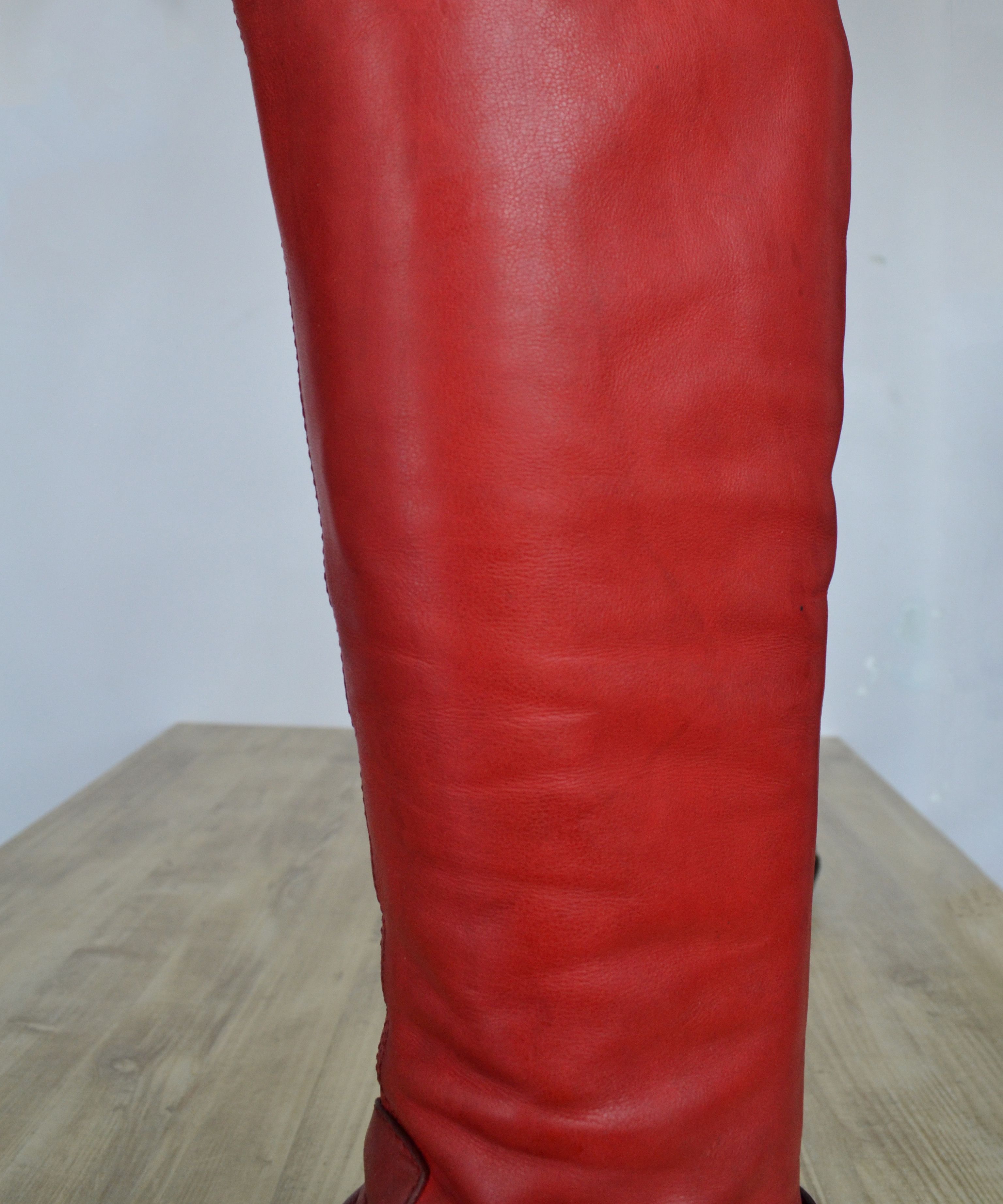 Dirk Bikkembergs Dirk Bikkembergs Boots Metal Logo Tall Shoes Red 90s Zip Size US 10 / IT 40 - 12 Thumbnail