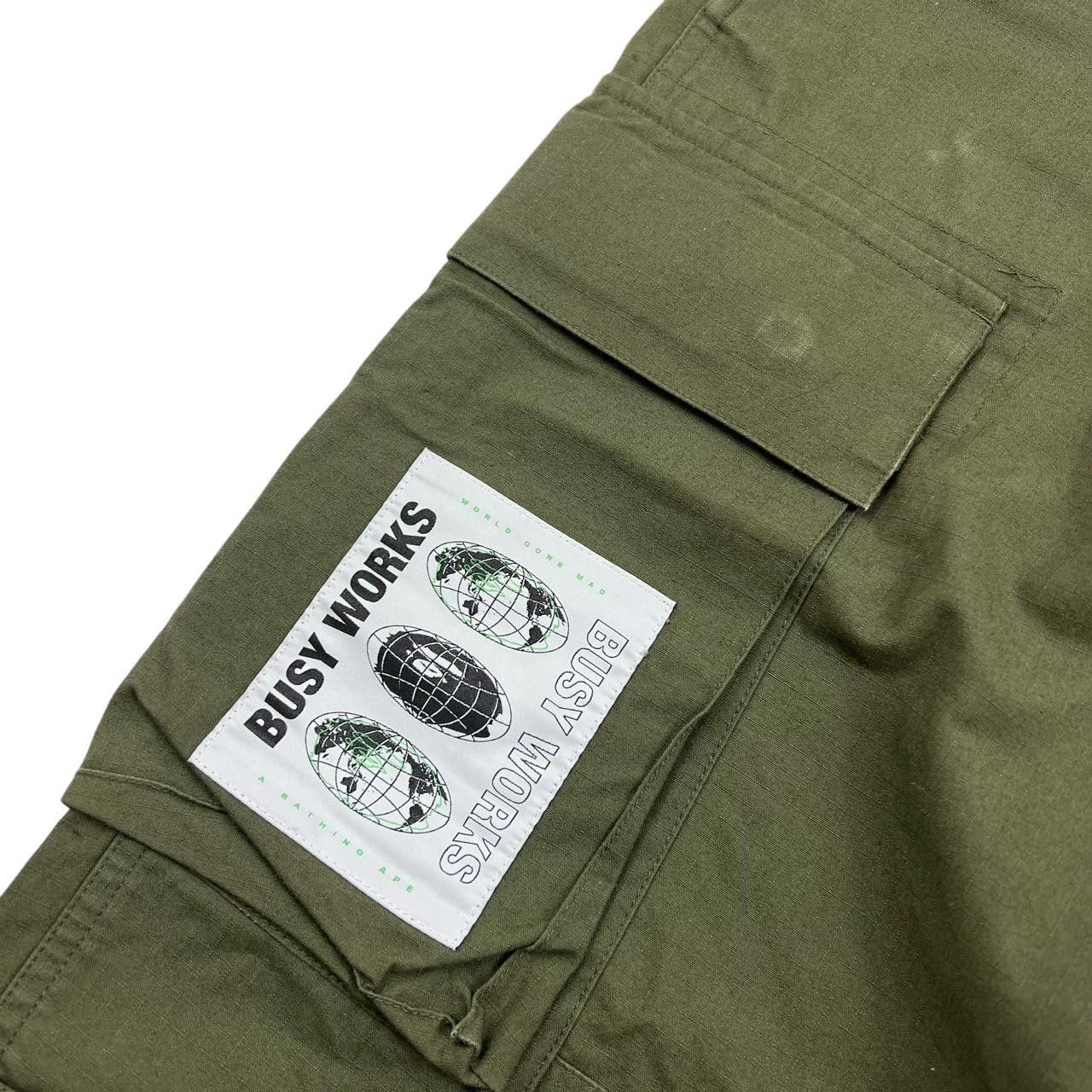 Bape Bape Green Cargo Trousers - Waist: 31” Size US 31 - 4 Thumbnail