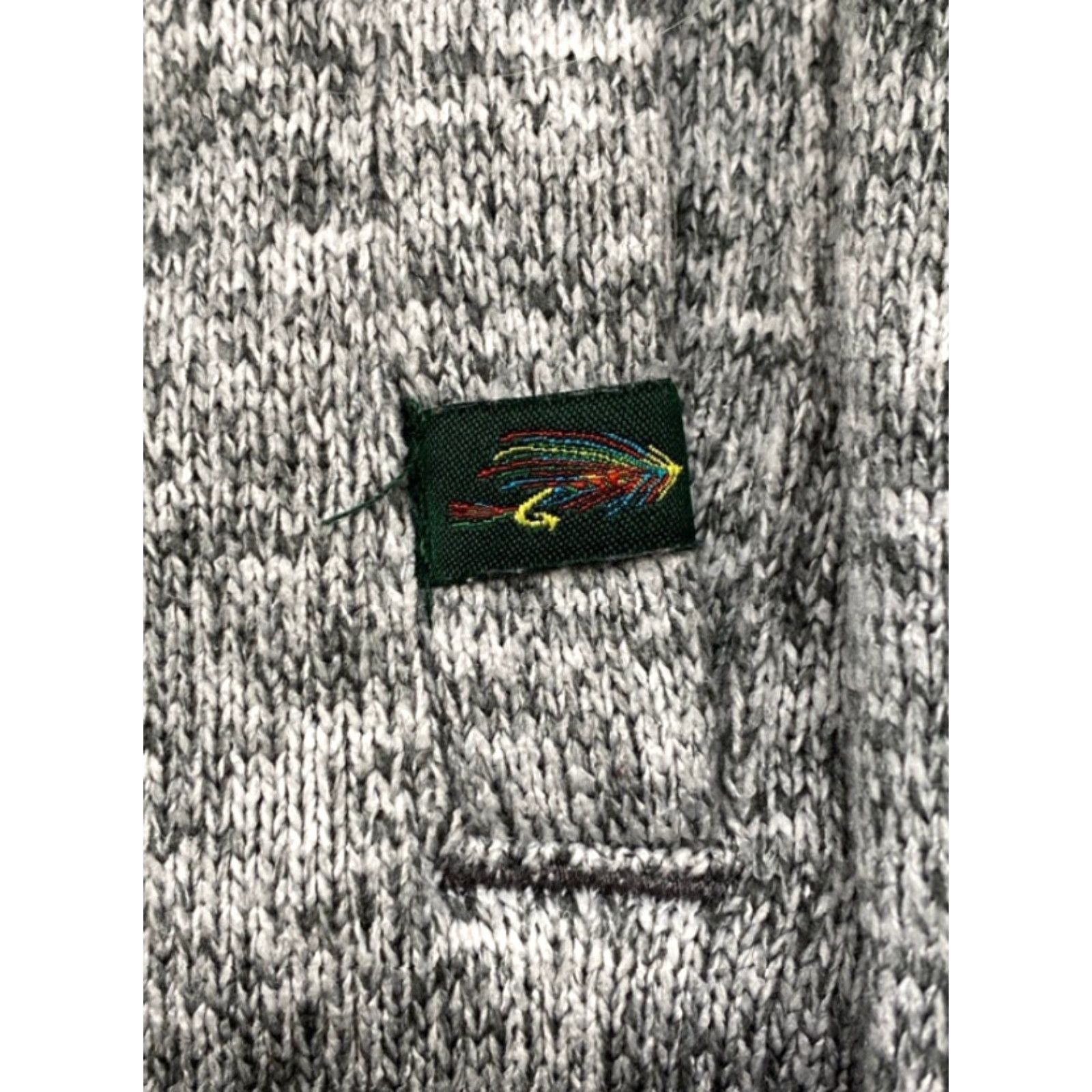 Orvis VINTAGE Orvis 1/4 Zip Sweater Men's XL Gray Heather Pullover Fleece Lined Sherpa Pockets Size US XL / EU 56 / 4 - 4 Thumbnail