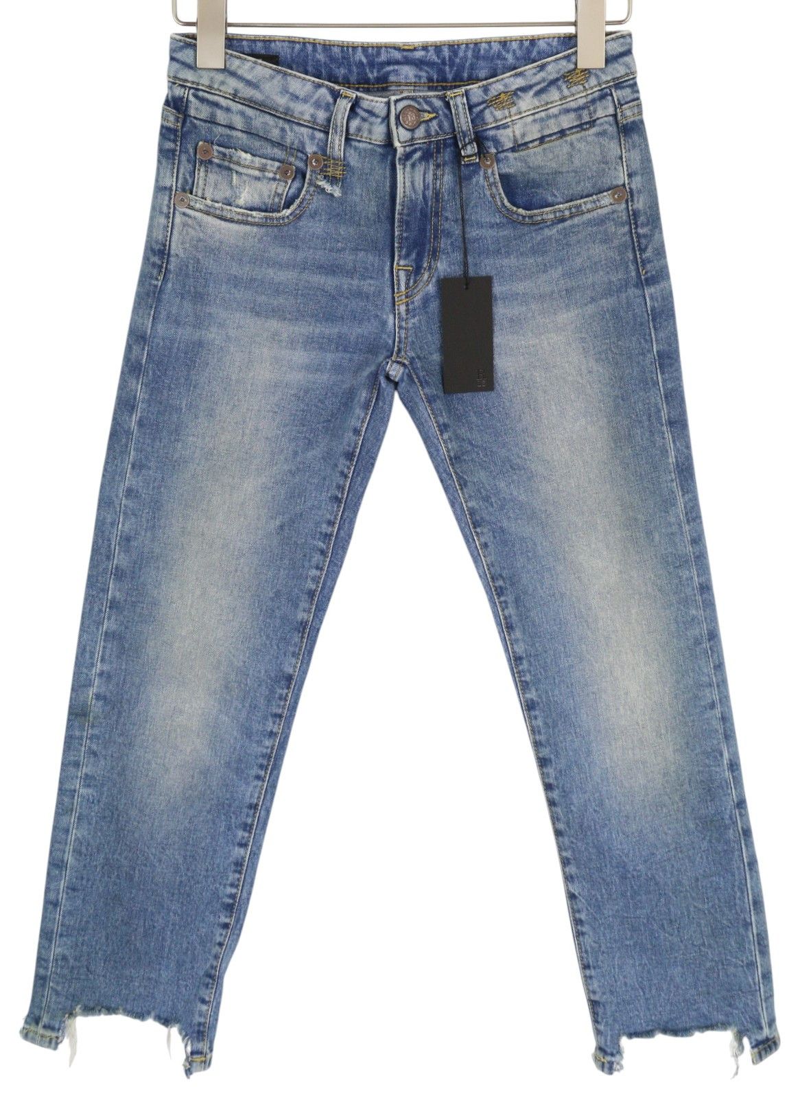 R13 BOY STRAIGHT 25 Jasper Stretch Ankle Length Distress 84433 Size 25" / US 0 / IT 36 - 2 Thumbnail
