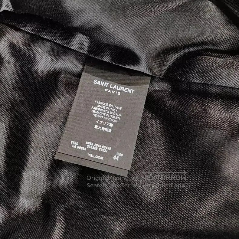 Saint Laurent Paris Saint Laurent Black Wool Blend Jacket. Size US L / EU 52-54 / 3 - 4 Thumbnail
