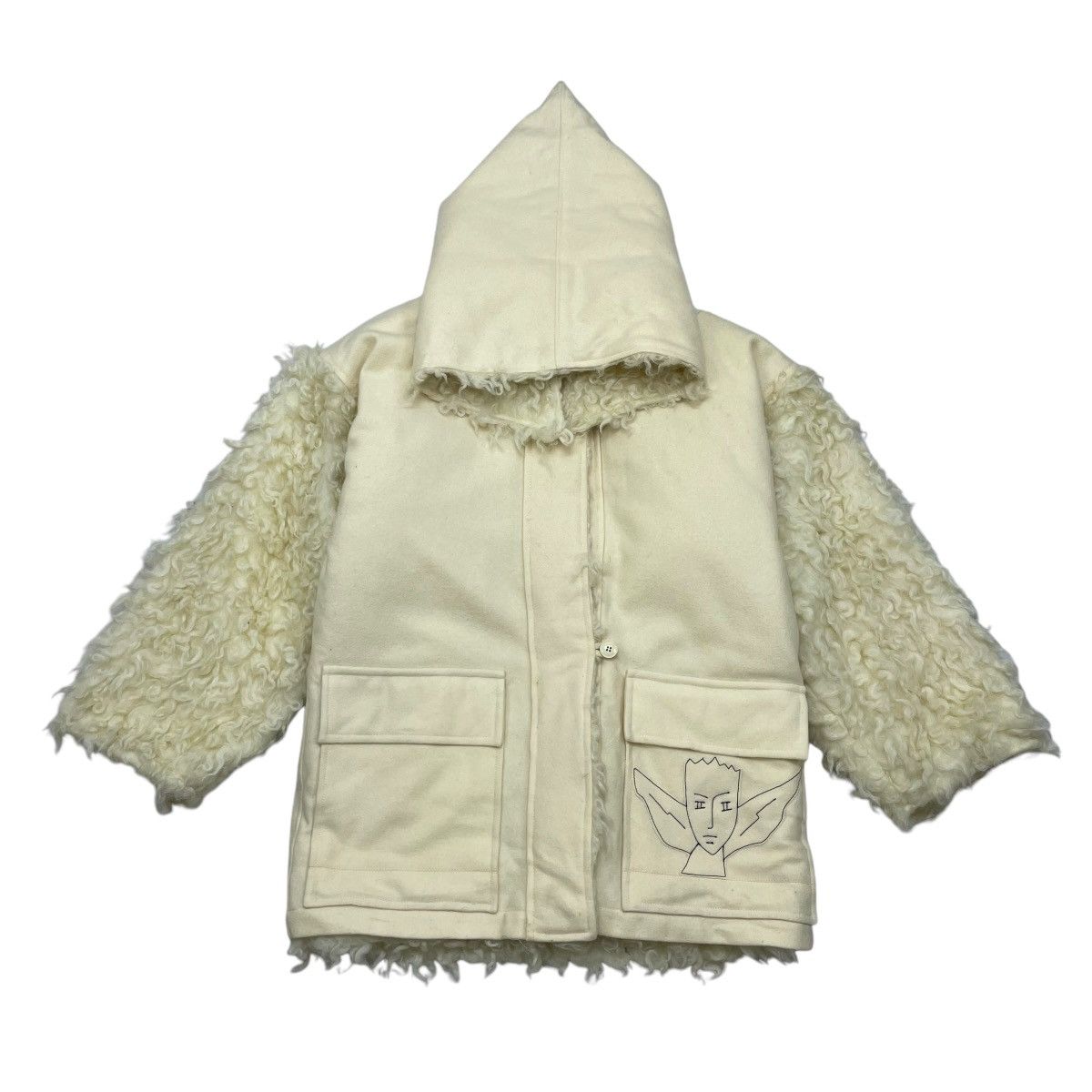🔥Vintage 80s Jean Charles Castelbajec Faux Fur Hooded