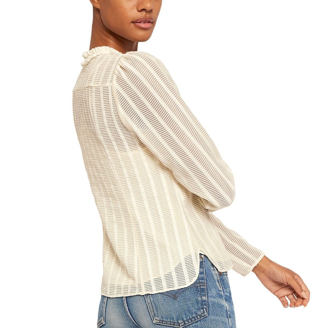 Joie NWT! Joie Jayden Cream Women's Top, Size 0 Size XS / US 0-2 / IT 36-38 - 3 Thumbnail