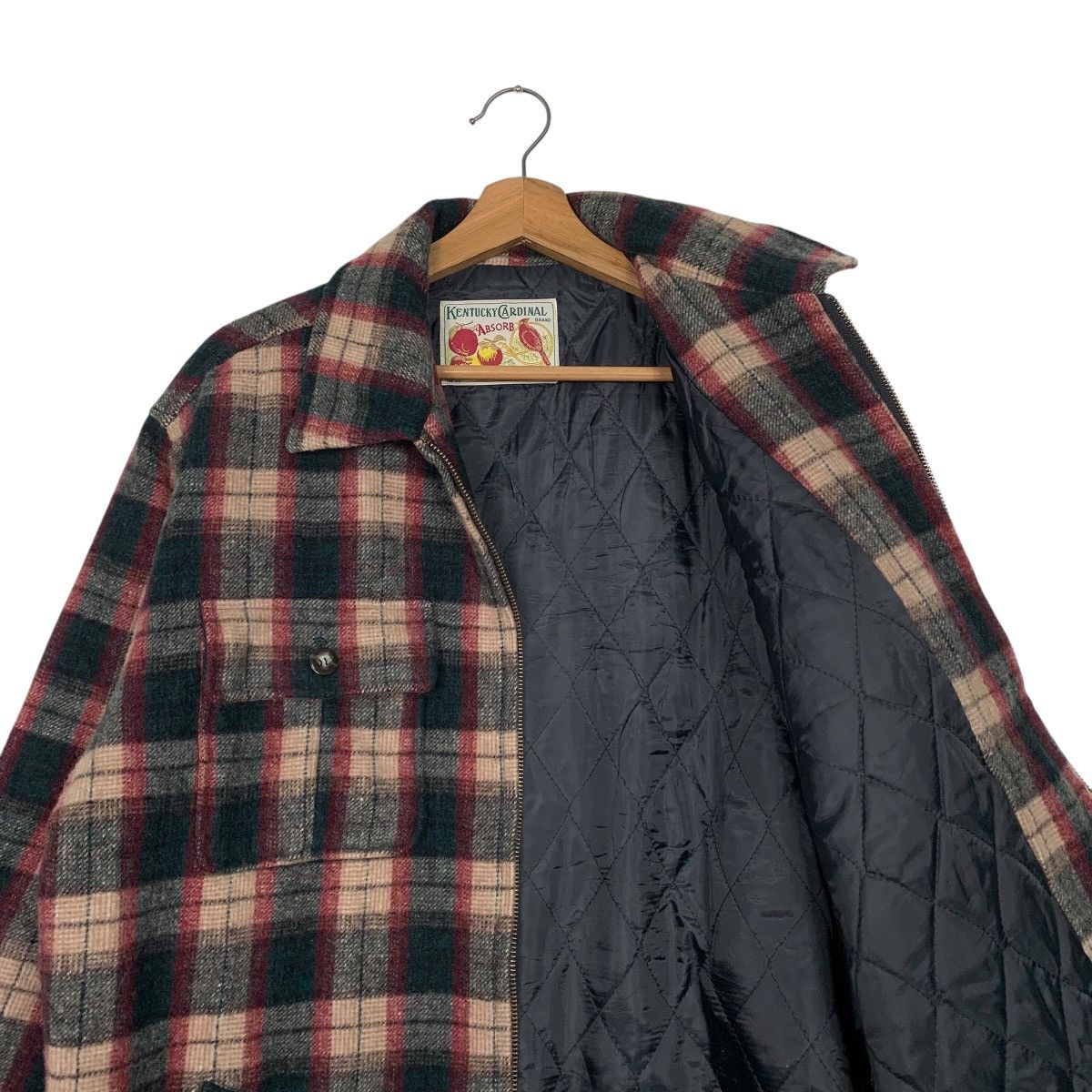 Japanese Brand Vintage Kentucky Cardinal Tartan Wool Jacket Size US L / EU 52-54 / 3 - 10 Thumbnail