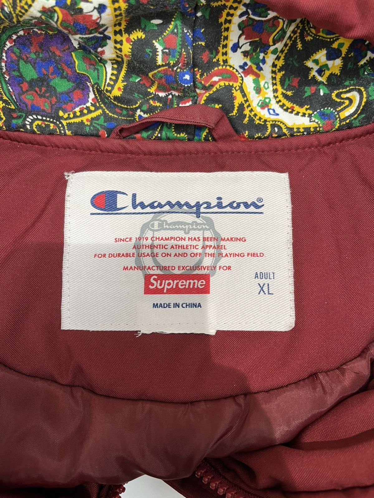 Champion × Supreme Supreme x Champion Zip-Up Jacket Size US XL / EU 56 / 4 - 7 Thumbnail
