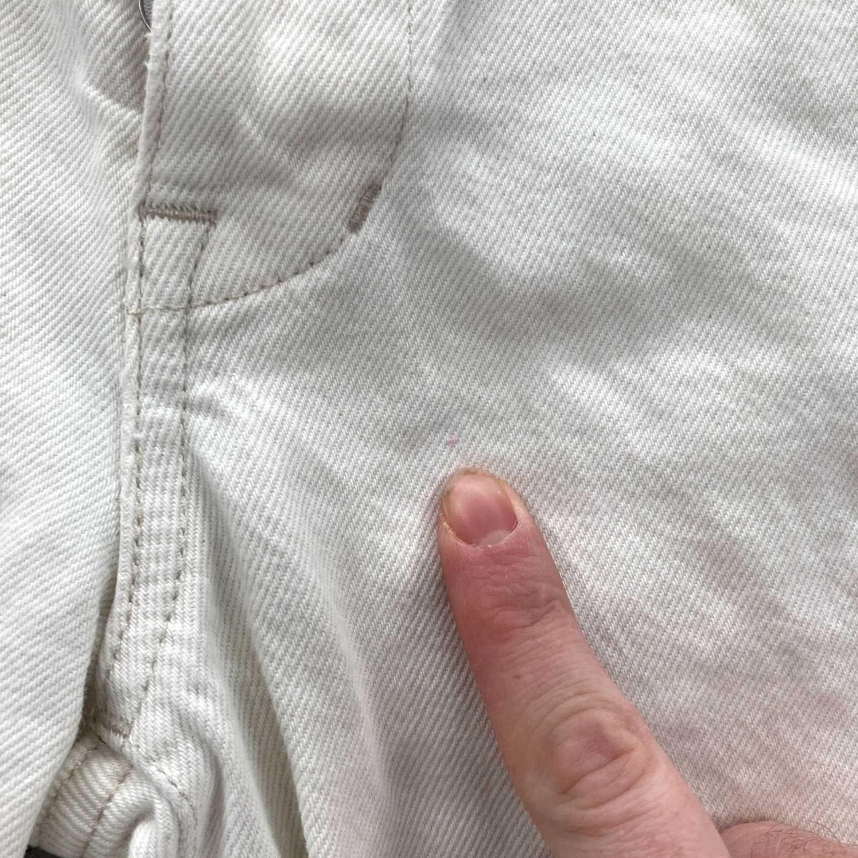 Madewell Madewell Low Slung Straight Jeans Women's 23 White Denim Button Fly Carpenter Jeans Size 26" / US 2 / IT 38 - 7 Thumbnail
