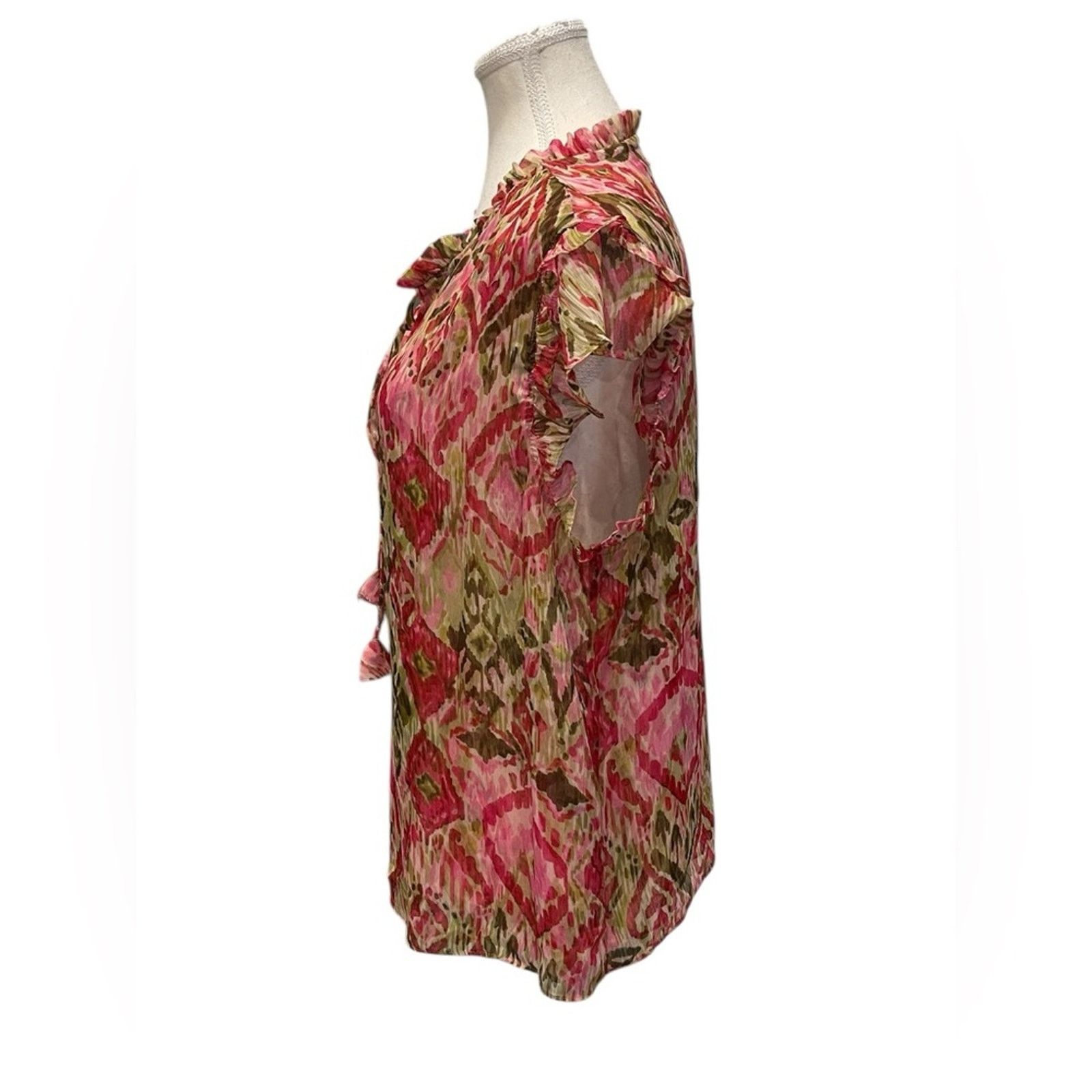 MISA Los Angeles MISA Los Angeles Basia Top Summer Ikat Size:L Size L / US 10 / IT 46 - 4 Thumbnail
