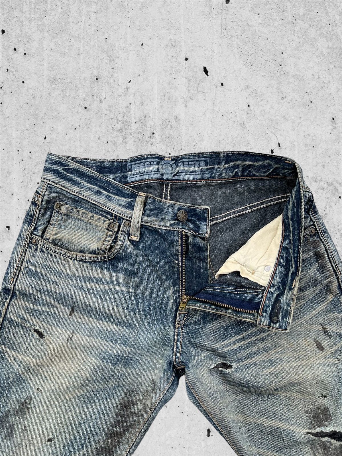 Edwin × Japanese Brand 🔥 Edwin 503 Distressed Denim Vintage W30 🔥 Size US 30 / EU 46 - 8 Thumbnail