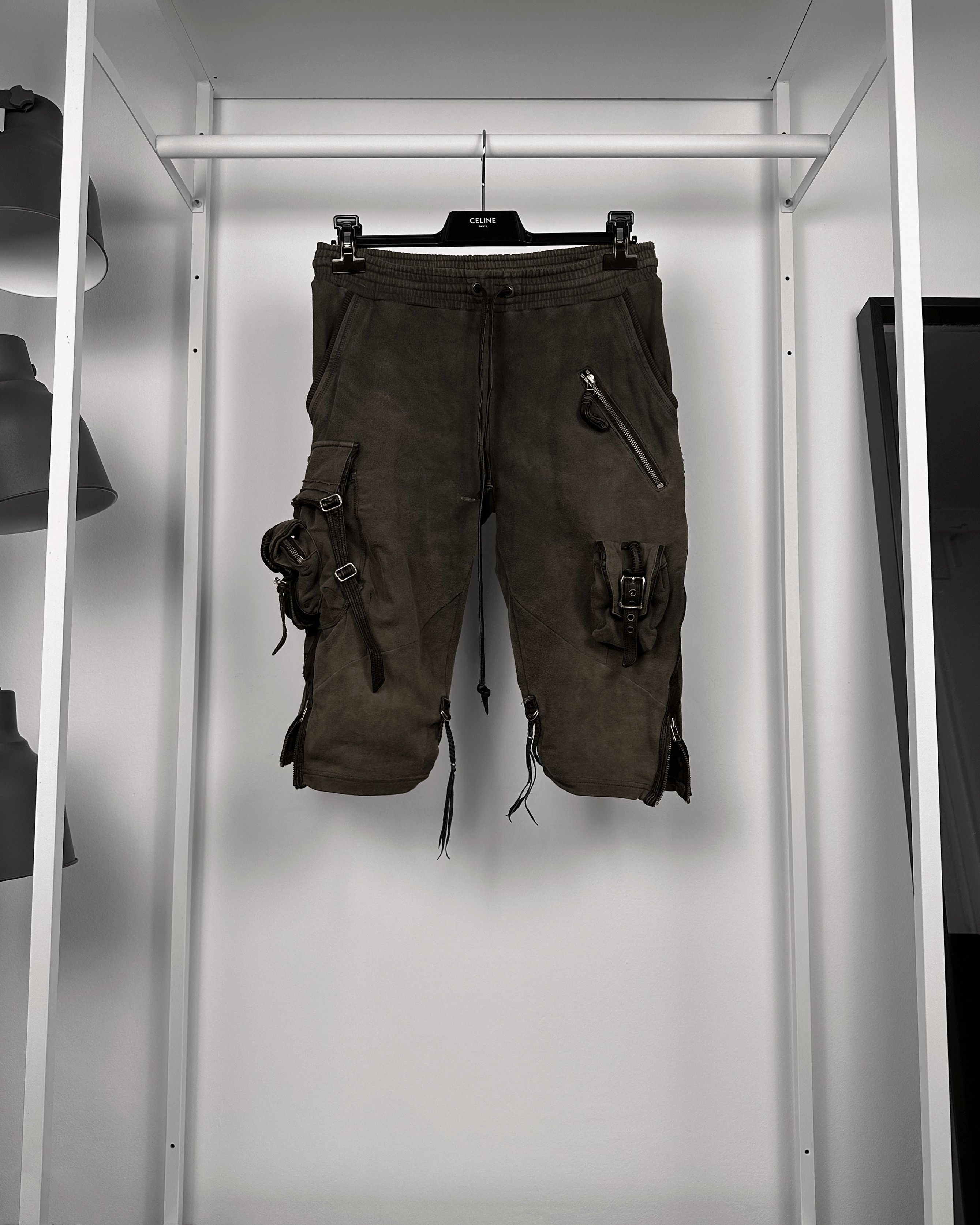 Kmrii Tie Dye Raven Shorts kmrii Black Raven Pants