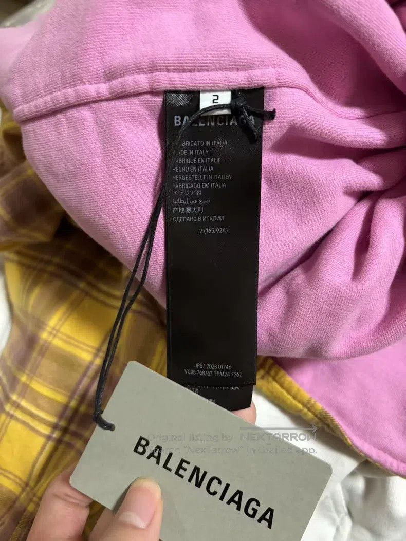 Balenciaga Balenciaga Plaid shirt with cotton jacket Size US M / EU 48-50 / 2 - 4 Thumbnail