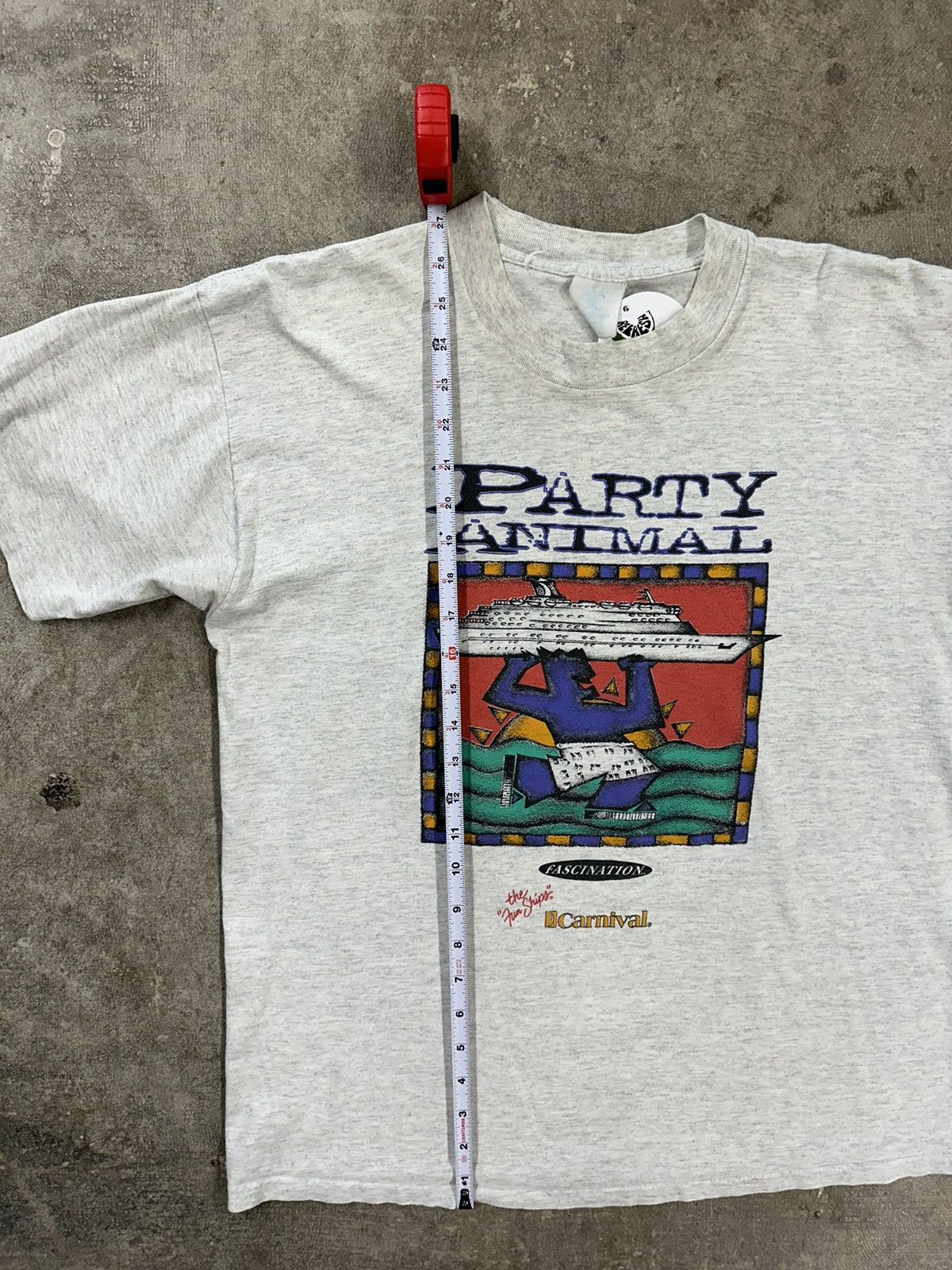 Vintage Vintage 90s Carnival Party Animal Cruise Ship T-Shirt Size US L / EU 52-54 / 3 - 9 Thumbnail