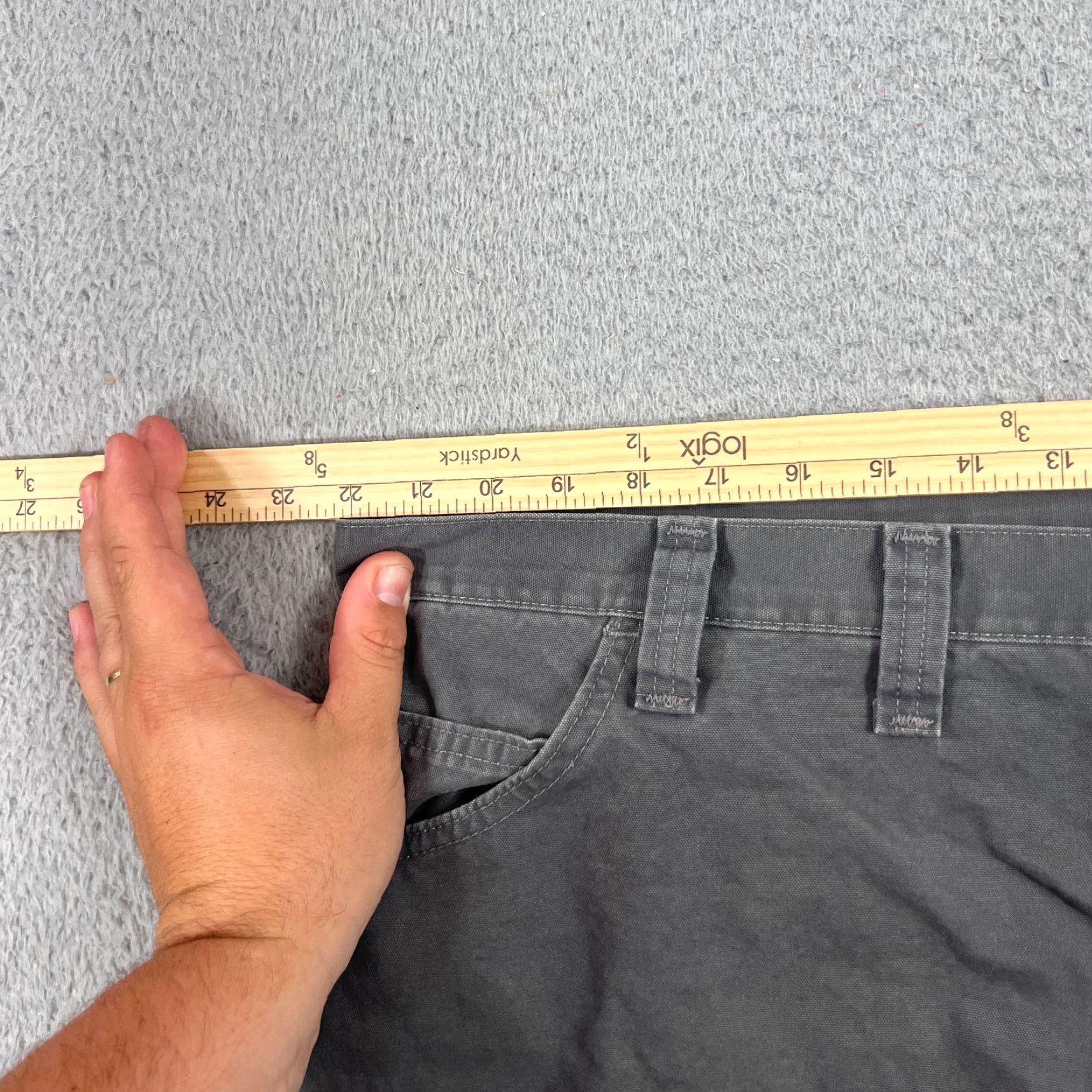 Wrangler VINTAGE Wrangler Carpenter Shorts Mens Size 44 Gray Workwear Cargo Denim Size US 44 / EU 60 - 5 Thumbnail