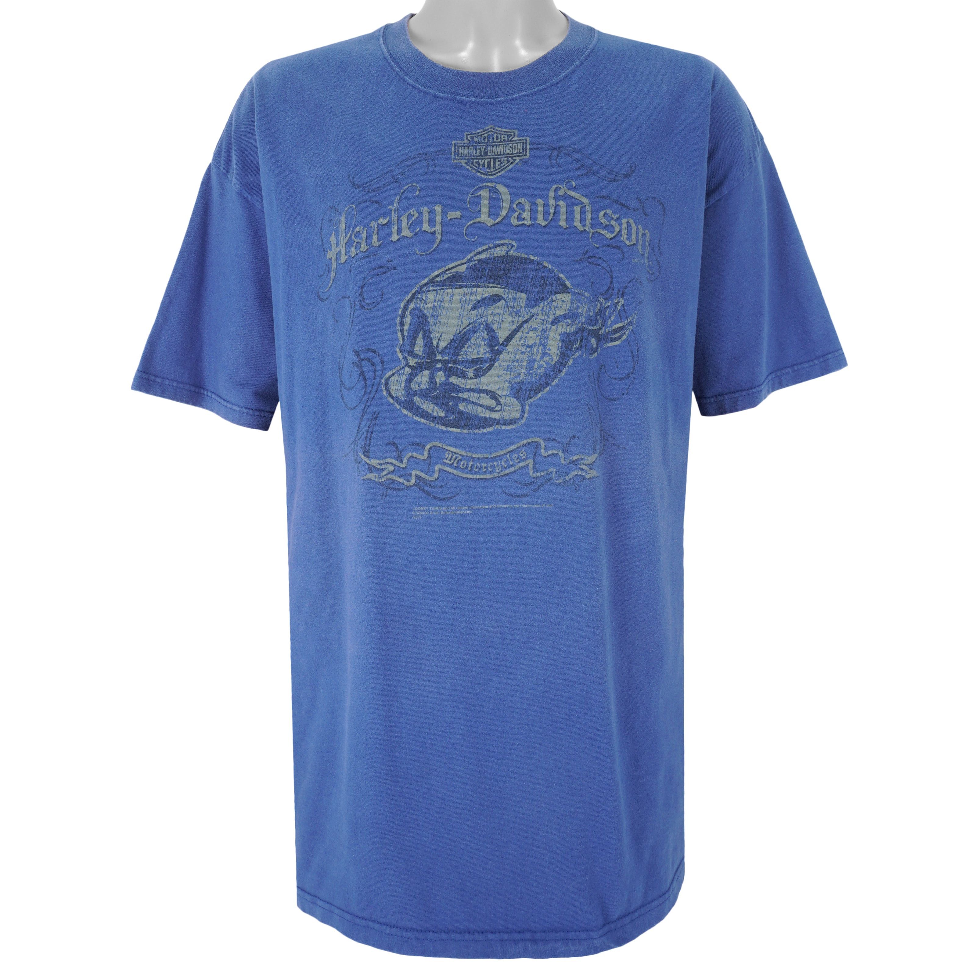 Harley Davidson Vintage - Porky Pig Looney Tunes T-Shirt 2007 Size US XXL / EU 58 / 5 - 1 Thumbnail