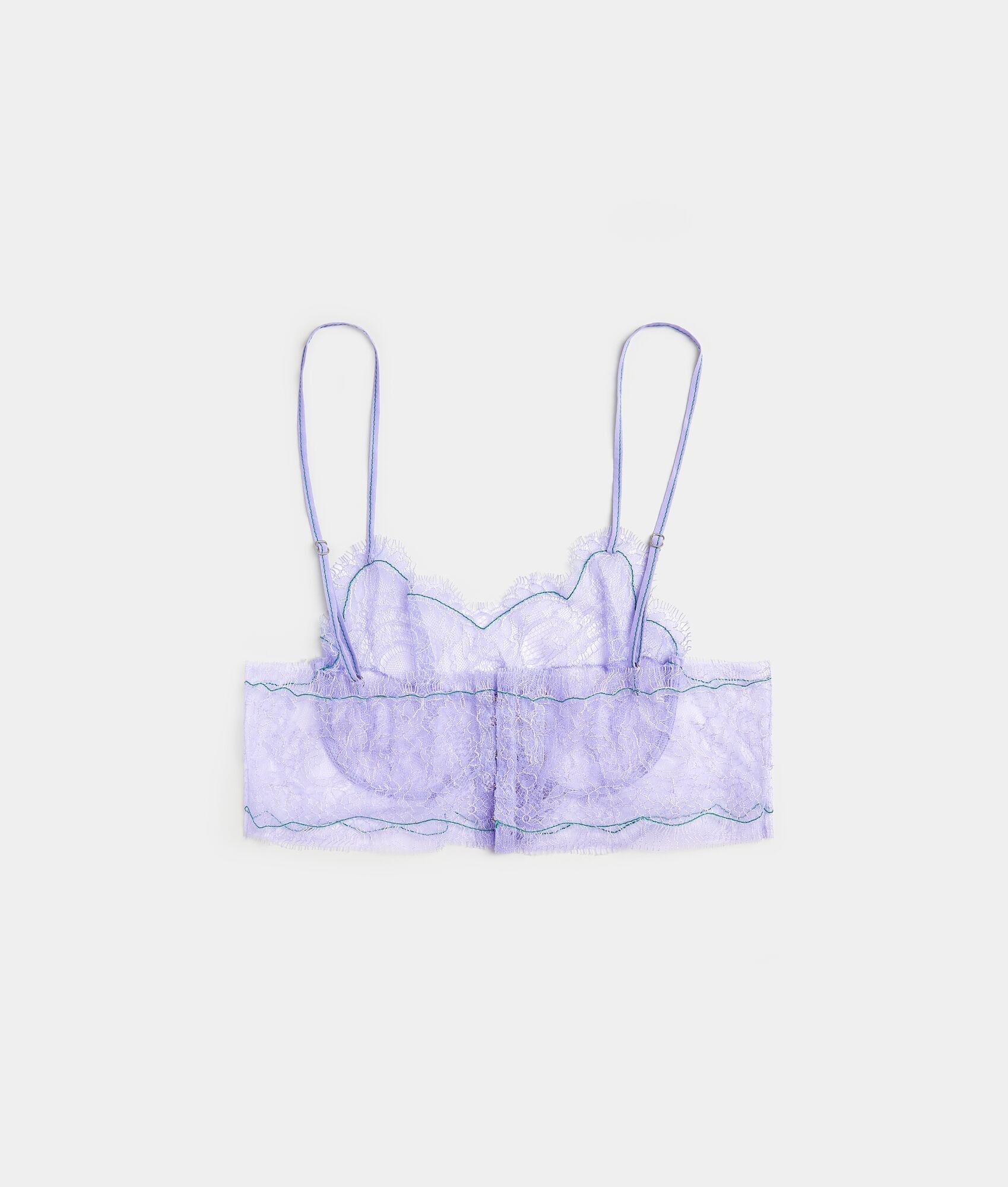Bottega Veneta o1bcso1str0225 Size: M / Floral Lace And Sequins Wire Bra Size ONE SIZE - 2 Thumbnail