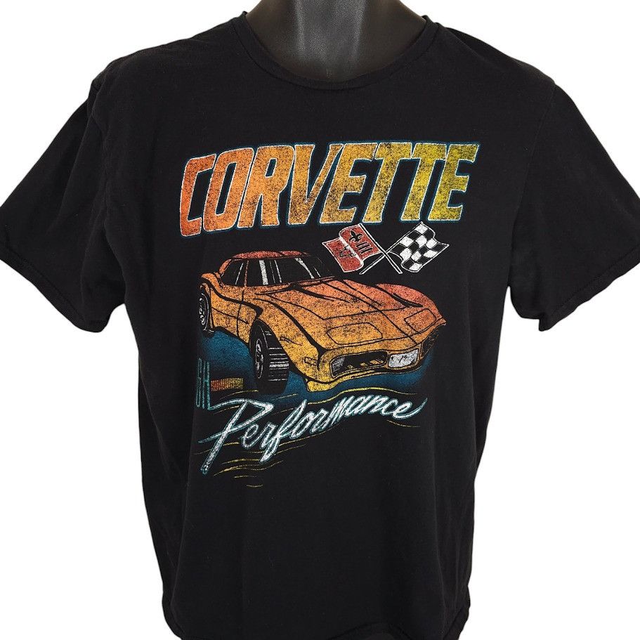 Chevrolet Corvette T Shirt Mens Size Large Black Performance Racing Size US L / EU 52-54 / 3 - 1 Thumbnail
