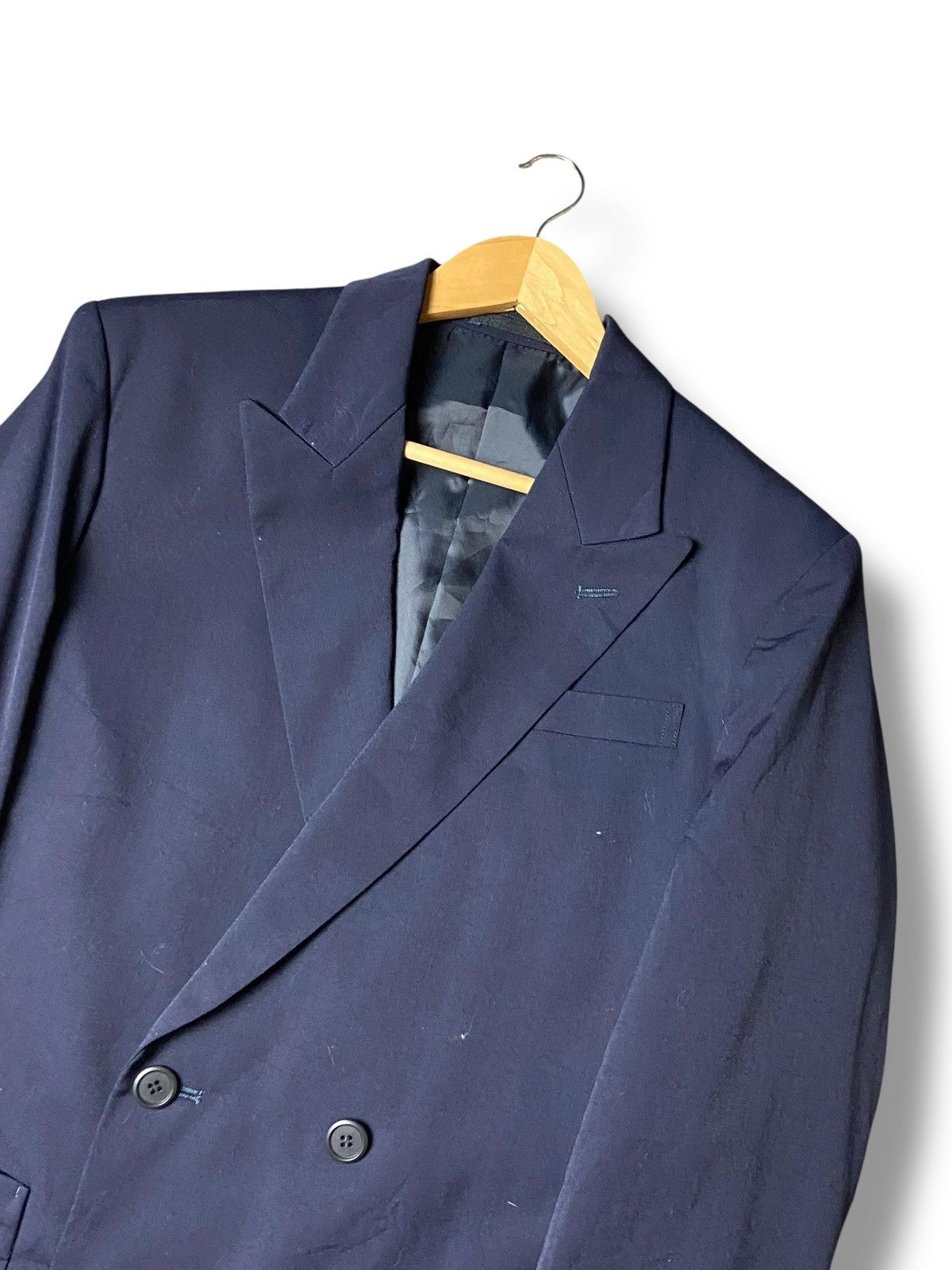 Yohji Yamamoto Yohji Yamamoto Double Breasted Blazer (145) Size US XXS / EU 40 - 4 Thumbnail
