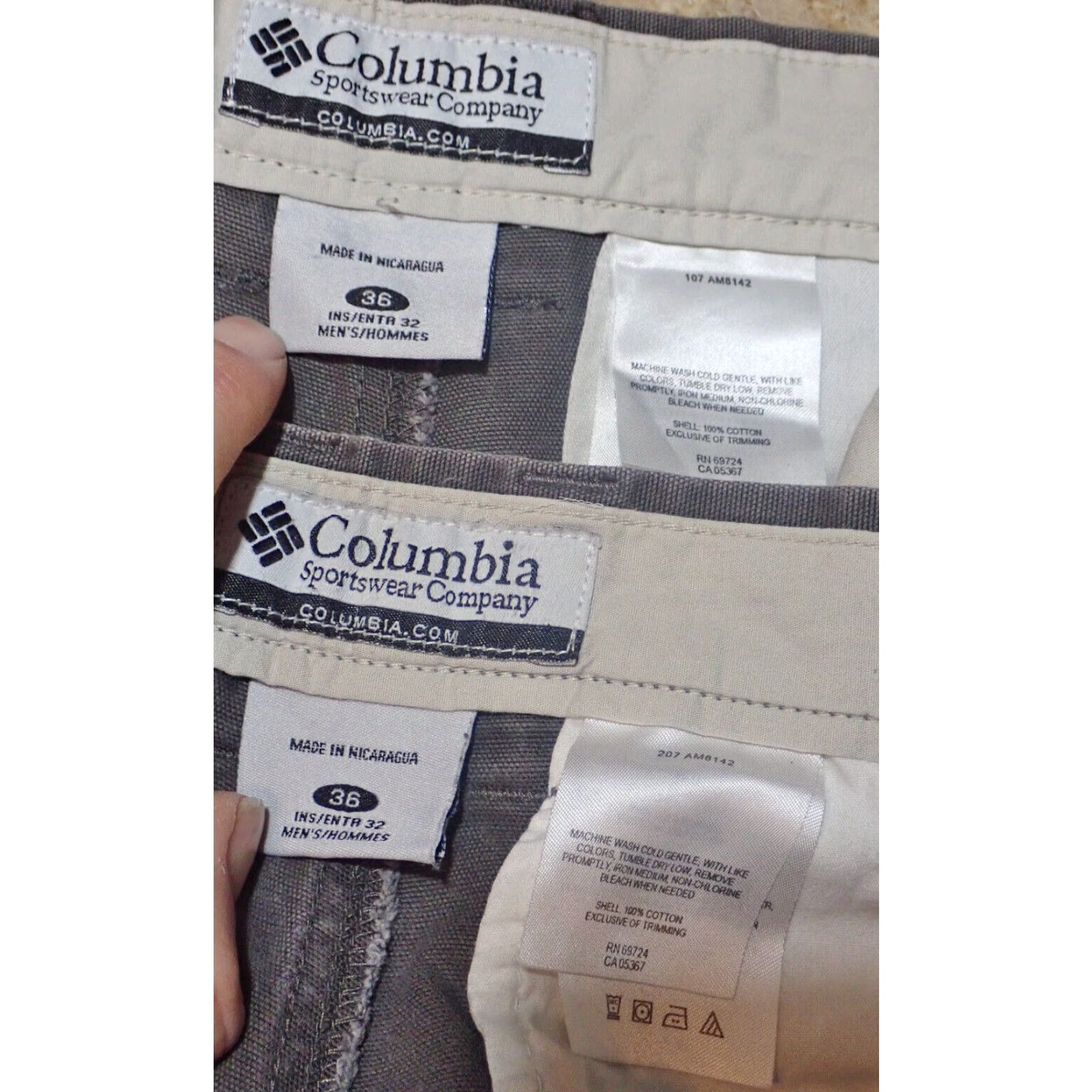 CLOT VINTAGE Columbia Mens Pants 36 Gray Cotton Canvas Straight Leg Work Hiking Casual 90s Mens Size US 36 / EU 52 - 3 Thumbnail
