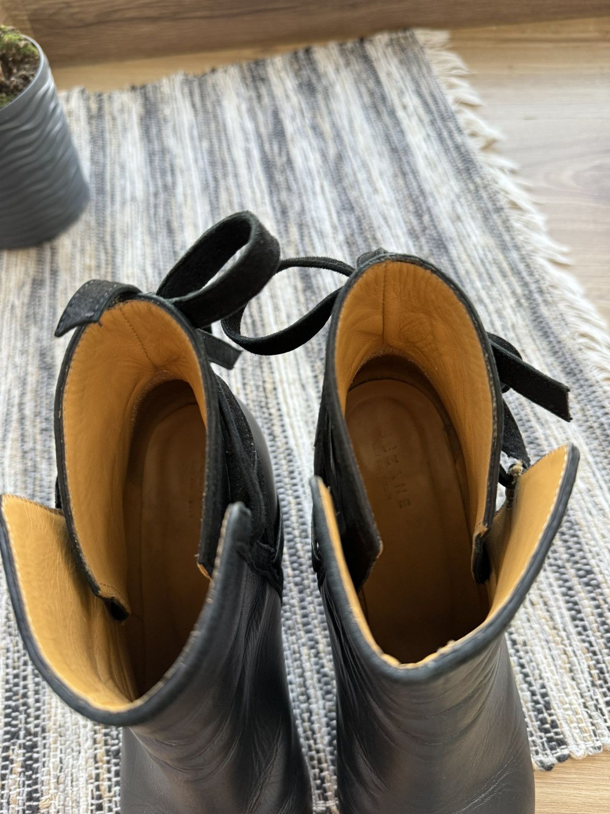 Sezane SEZANE BOOTS WOMENS SLIPON BLOCK HELL LEATHER BOOTIES CASUAL Size US 8 / IT 38 - 13 Thumbnail