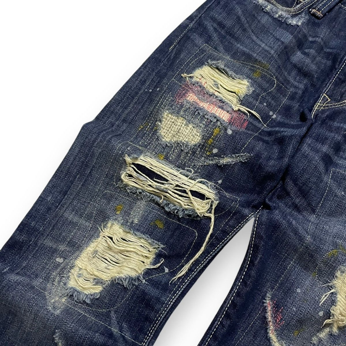 Samurai Jeans ORIGINAL LEVIS 505 BORO BORO KAPITAL DESIGN (28×37) Size US 28 / EU 44 - 3 Thumbnail