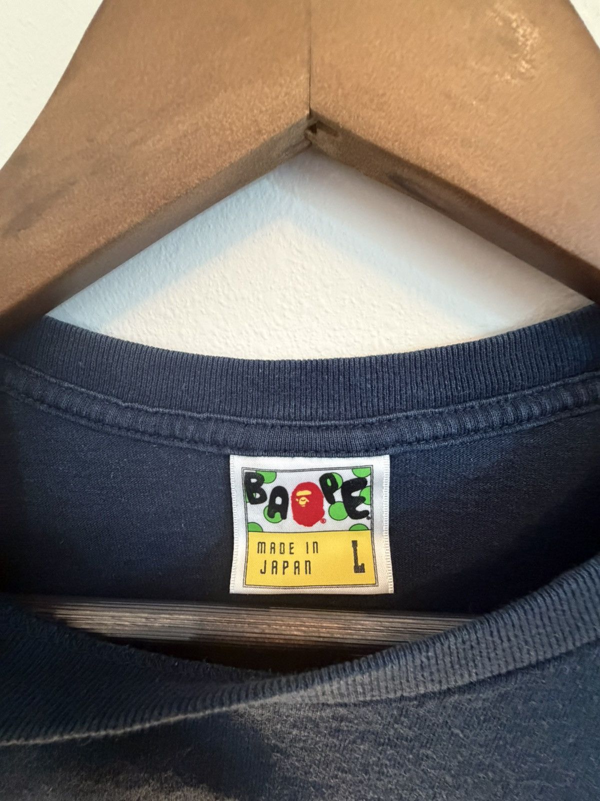Bape BAPE A Bathing Ape Busy Works Tee Navy Blue Size Large Size US L / EU 52-54 / 3 - 2 Thumbnail