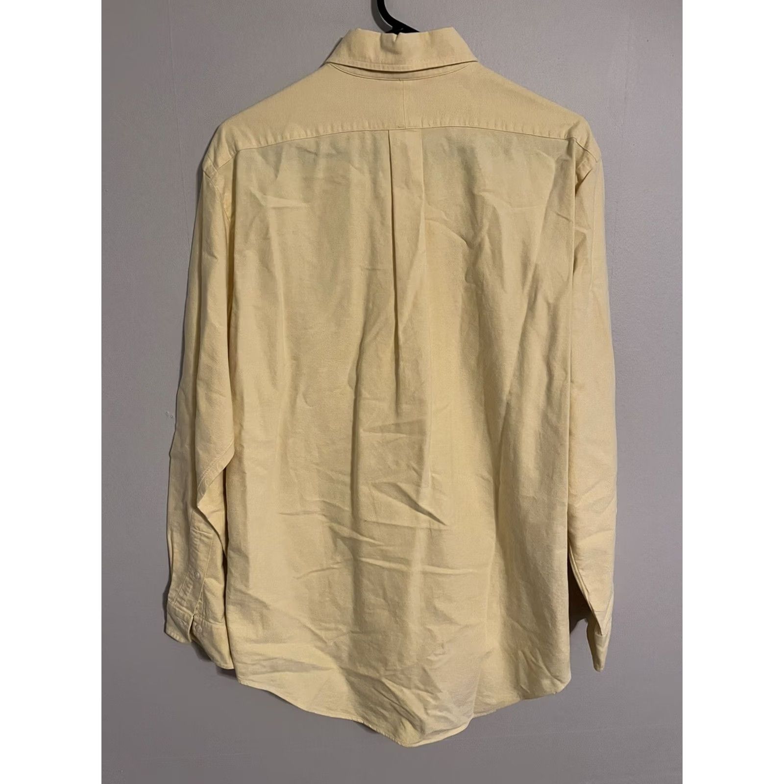 Polo Ralph Lauren Polo Ralph Lauren Men's L/S Button Up Dress Shirt Yellow 16-34 Size 42R - 3 Thumbnail