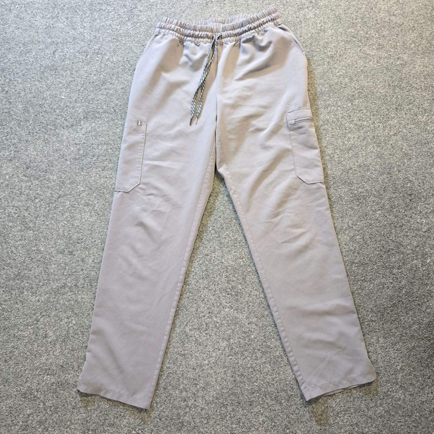 Vintage Jaanuu Pants Women Size Medium Gray Pull On Pockets Nursing Medical Lab Comfort Mens Girls Womens? Size 32" / US 10 / IT 46 - 2 Thumbnail