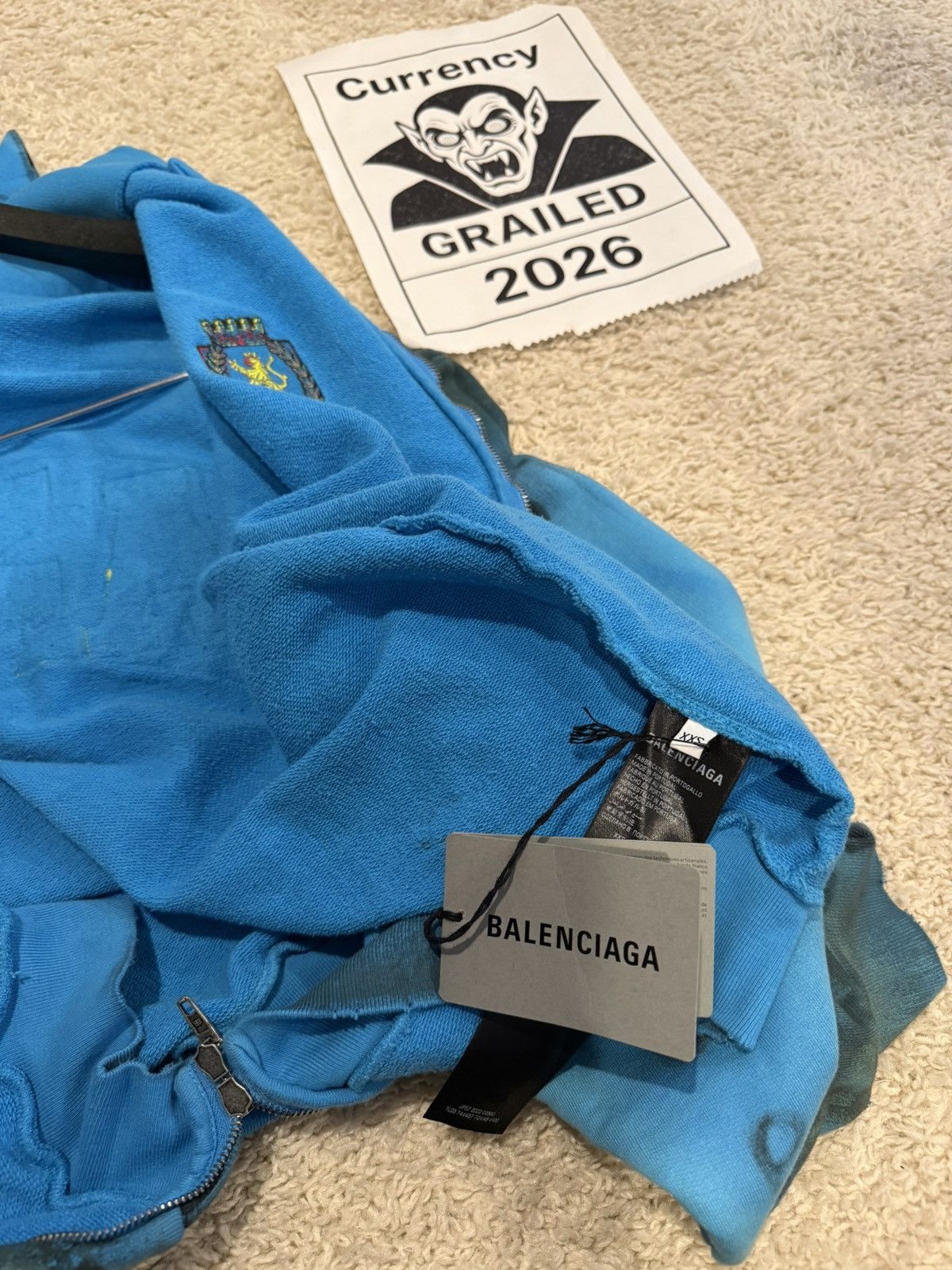 Balenciaga Balenciaga Skater Graffiti Zip Hoodie Mudshow Size US S / EU 44-46 / 1 - 12 Thumbnail