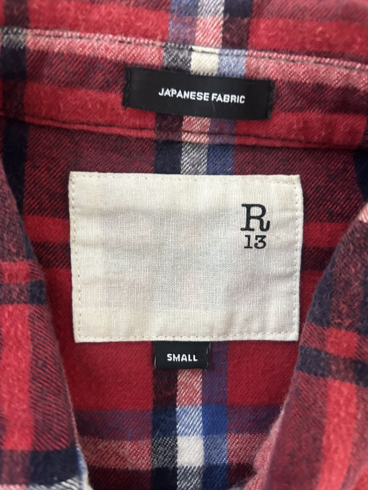 R13 Oversized Cut Off Flannel Size US S / EU 44-46 / 1 - 4 Thumbnail