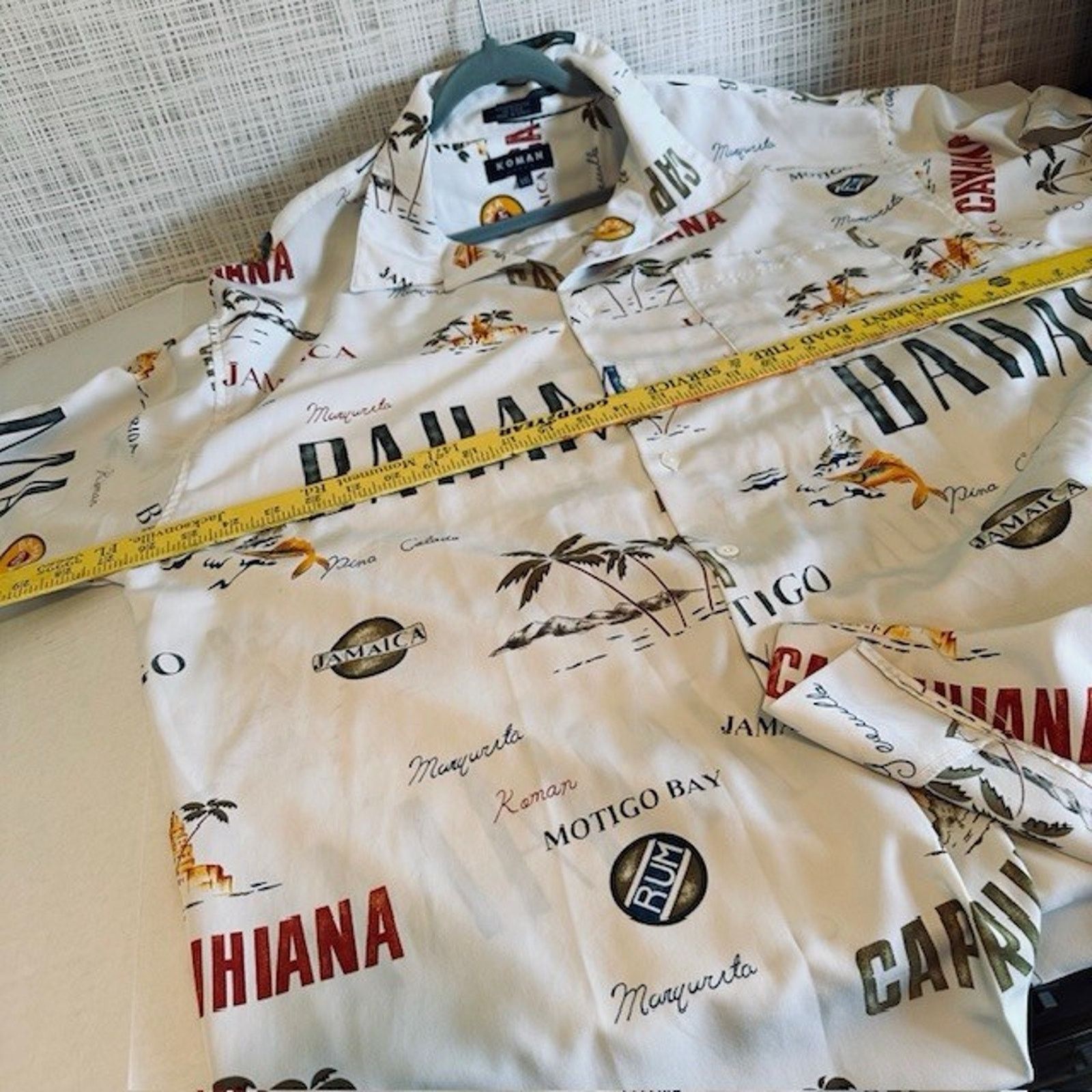 Koman Koman Sport Hawaiian XXL Button Shirt Jamaica/Rum/Motigo Bay Size US XXL / EU 58 / 5 - 7 Thumbnail