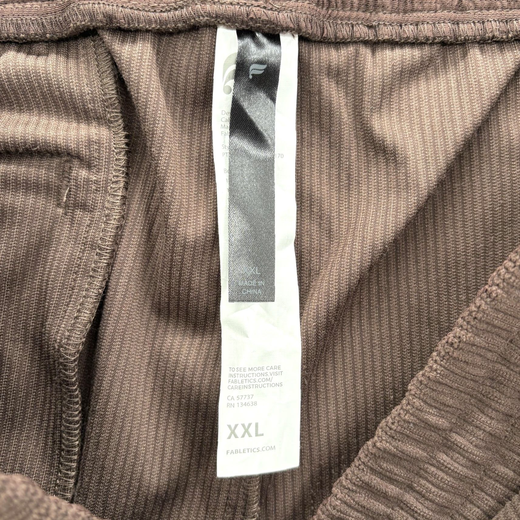 Fabletics Fabletics The Club Cord Pant Mens 2XL Brown Corduroy Sweatpants Zip Pocket NWT Size US 39 - 5 Thumbnail