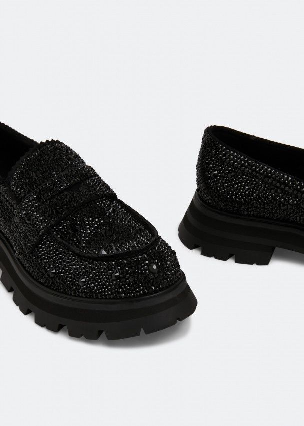 Alexander McQueen o1y0225 Loafers in Black Size US 11 / IT 41 - 2 Thumbnail