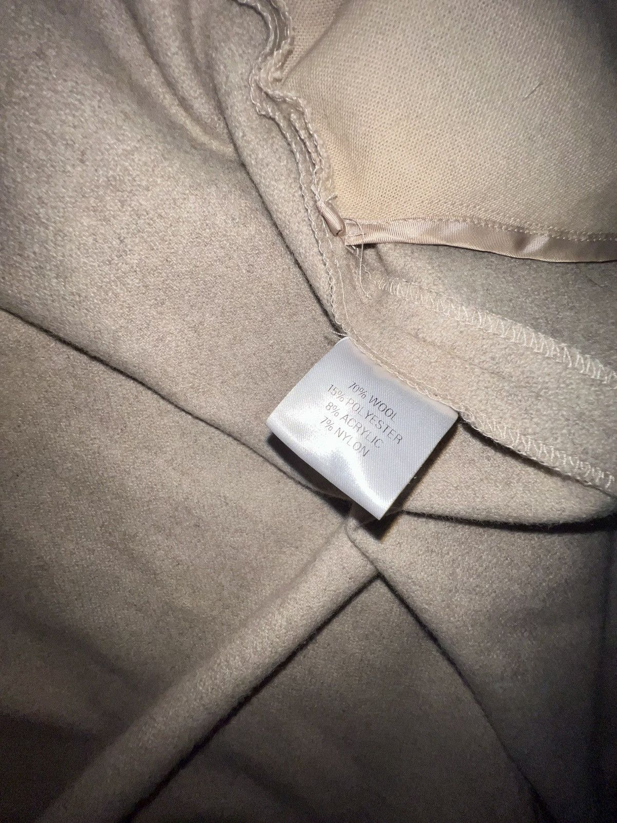 Frankie Shop Frankie Shop Long Oversized Wool Coat in Oatmeal Size ONE SIZE - 11 Thumbnail