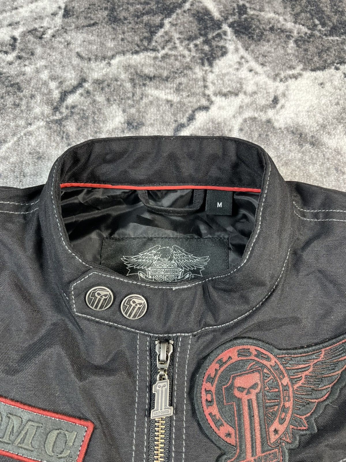 Harley Davidson Harley Davidson Biker Jacket Black Red Moto Racing M Size US M / EU 48-50 / 2 - 8 Thumbnail