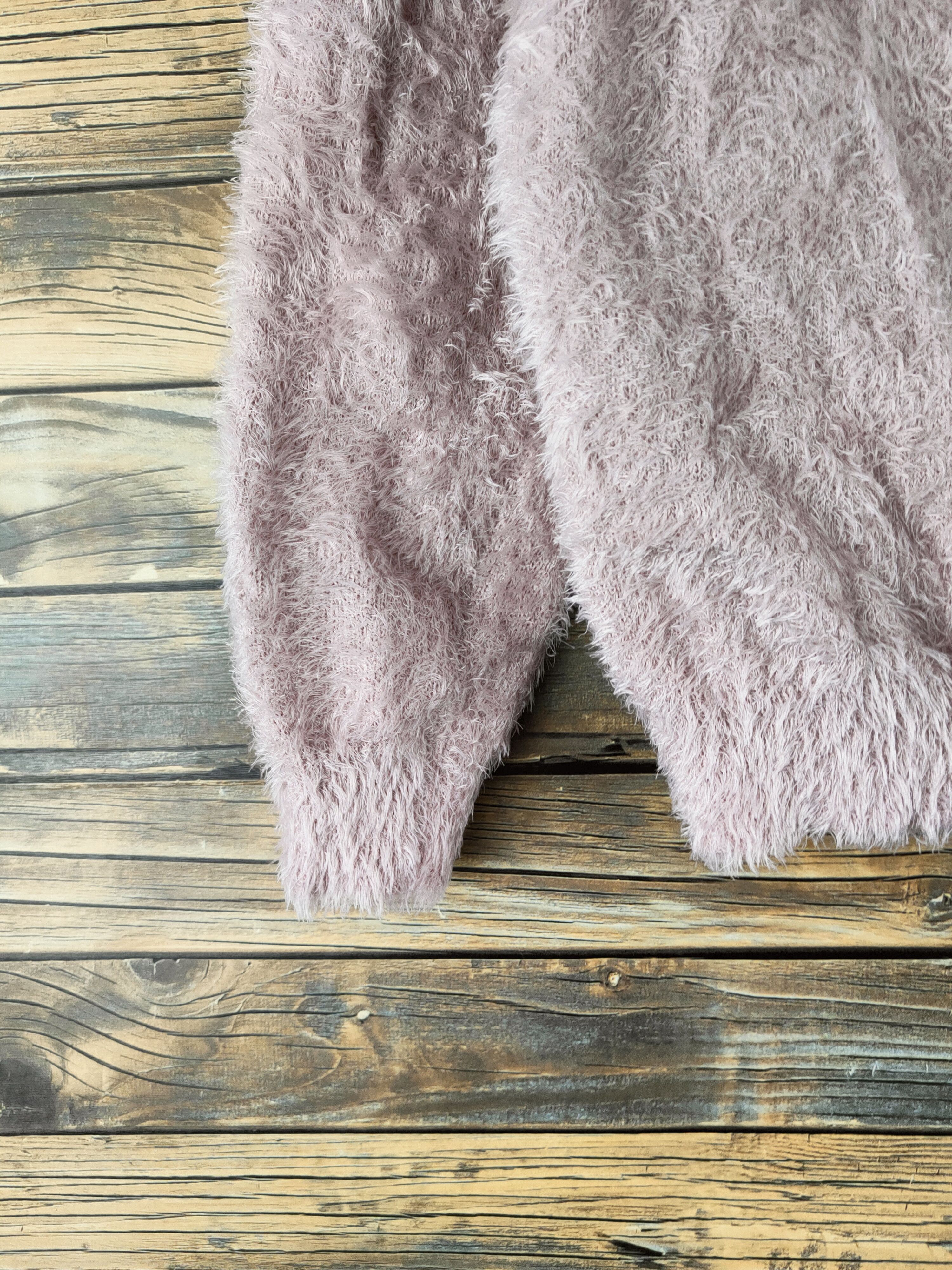 Japanese Brand DL Comfo-strain Soft Pink Fur Mohair Knitwear #46-493 Size M / US 6-8 / IT 42-44 - 4 Thumbnail