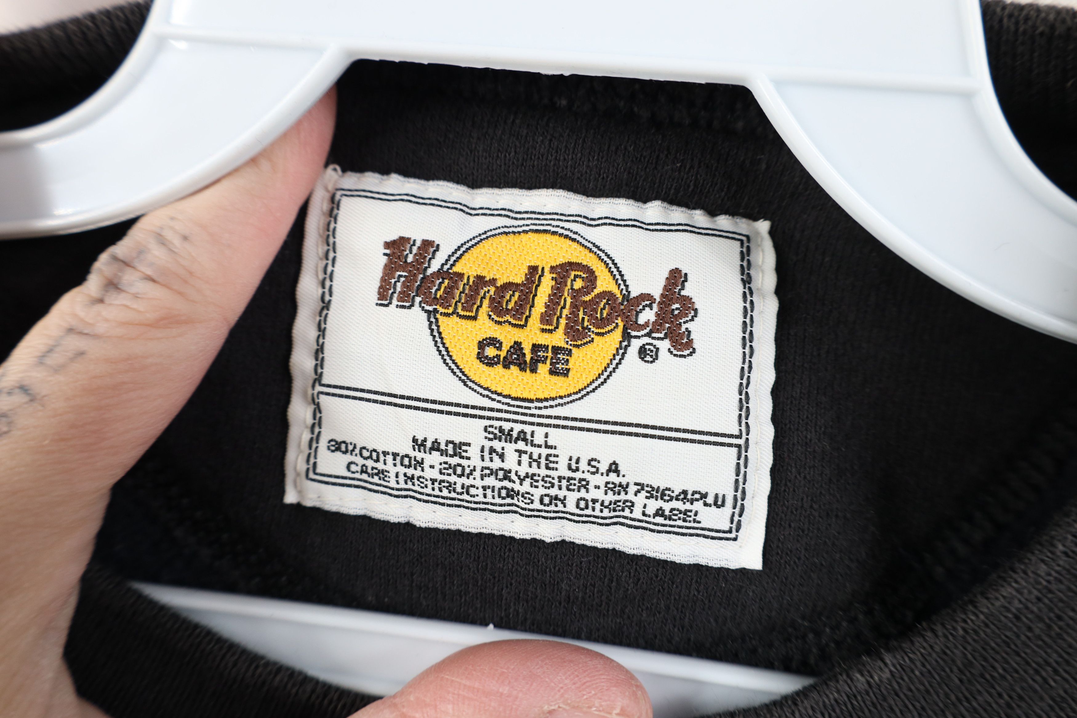 Hard Rock Cafe Vintage 90s Hard Rock Cafe New York Sweatshirt Black USA Size US S / EU 44-46 / 1 - 10 Thumbnail