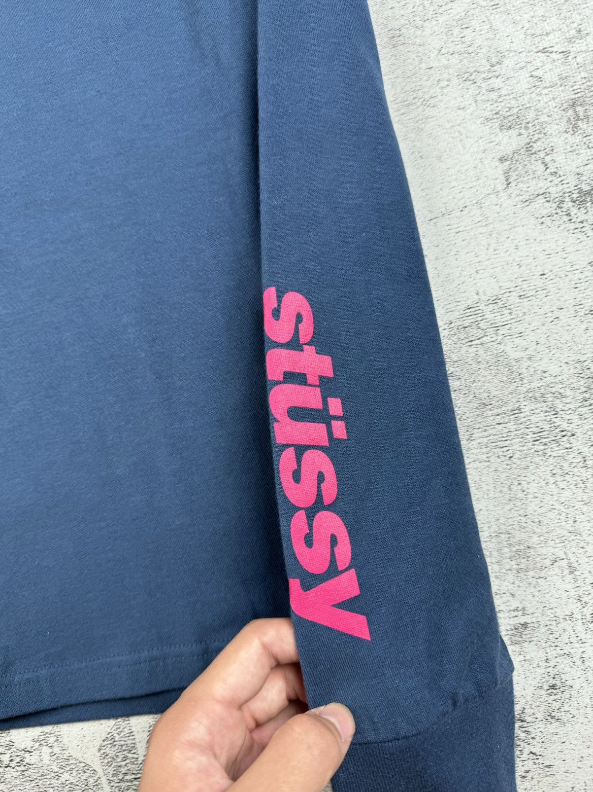 Stussy Stussy RARE Peace Earth Pacifism Blue Longsleeve Y2K T Shirt Size US M / EU 48-50 / 2 - 5 Thumbnail