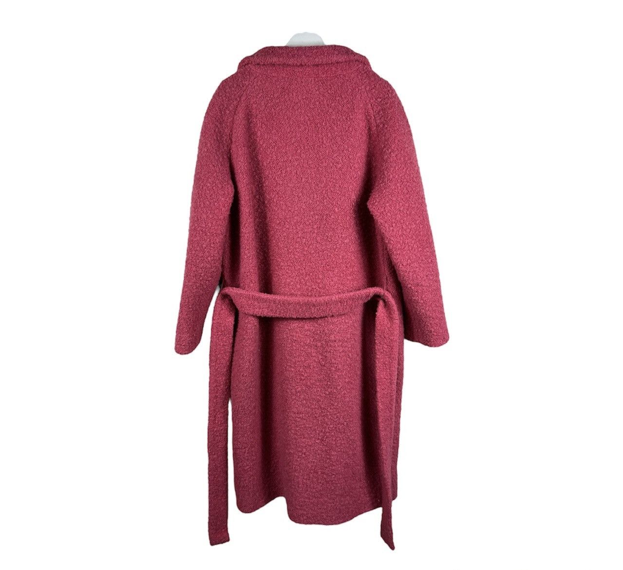 Ganni Ganni programme teddy long tied coat sherpa wool nylon pink Size M / US 6-8 / IT 42-44 - 3 Thumbnail