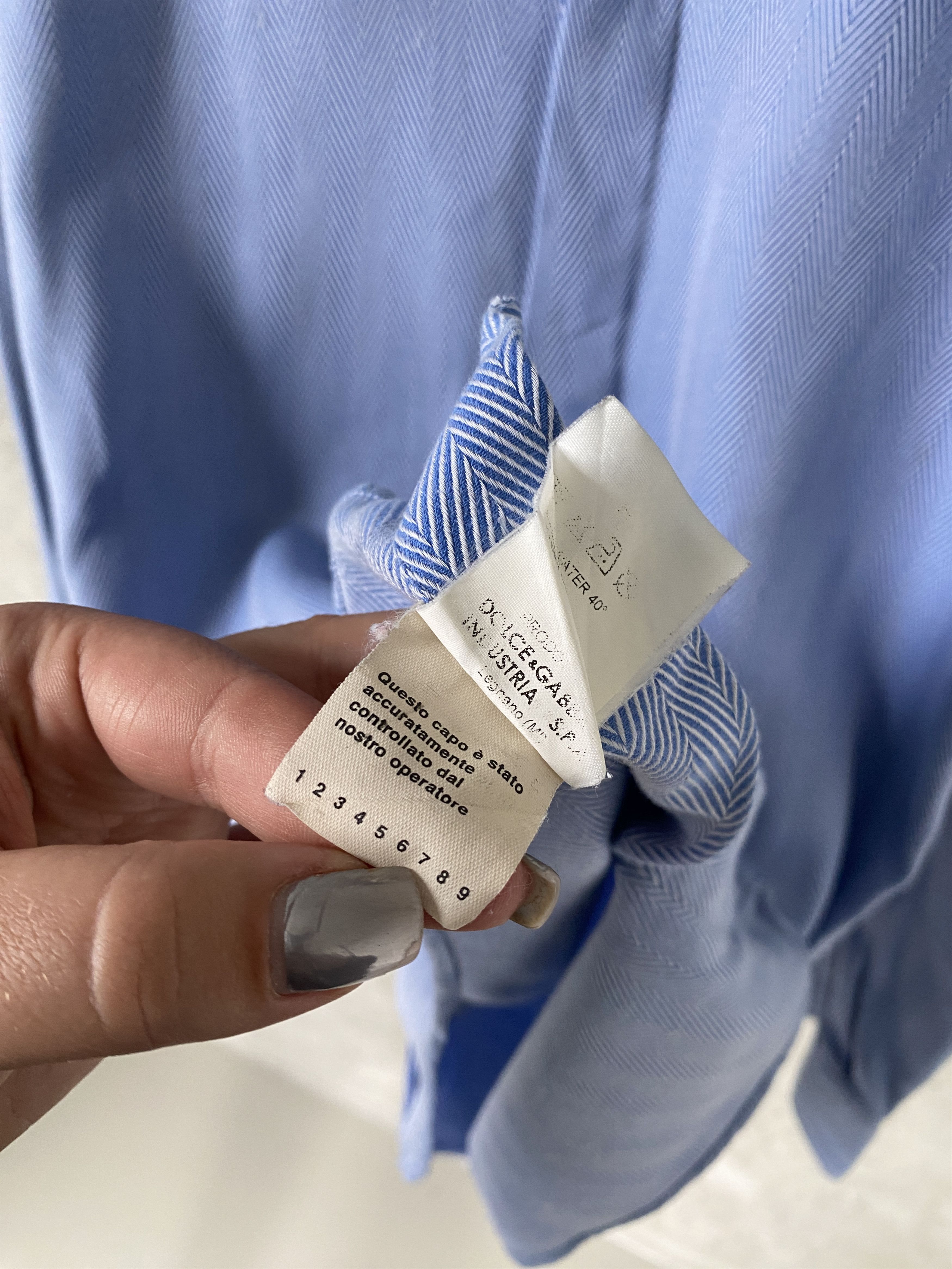 Dolce & Gabbana Dolce & Gabbana casual formal blue shirt Size US S / EU 44-46 / 1 - 5 Thumbnail