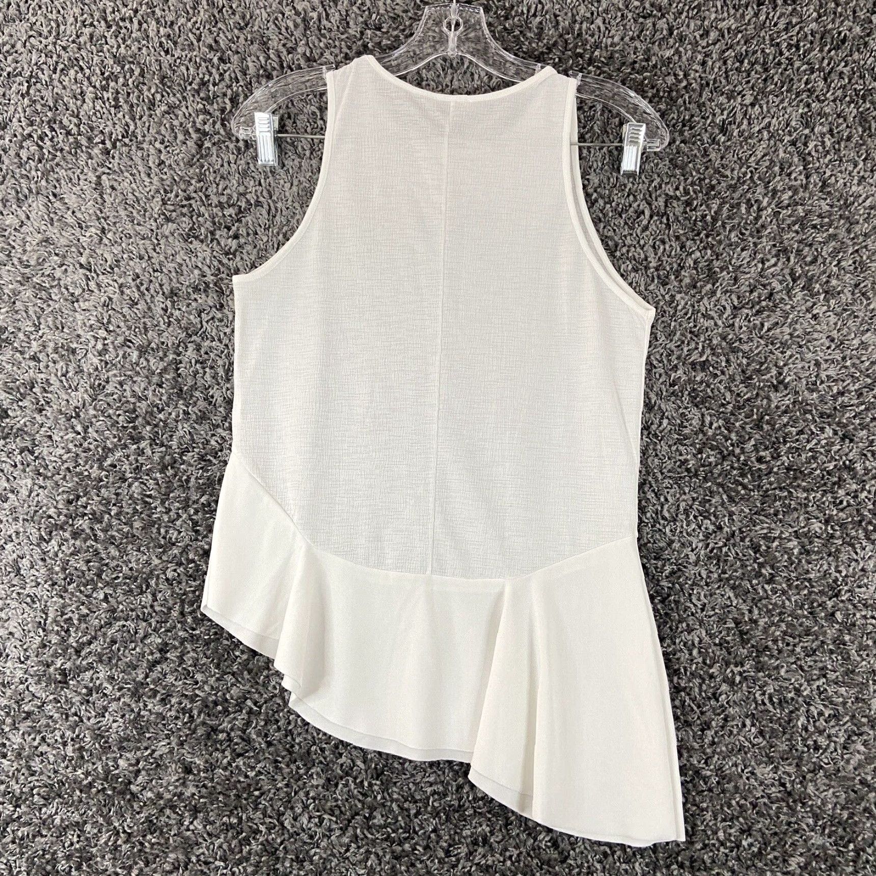 Zara VINTAGE Zara Tank Blouse Women's Small Sleeveless White Casual Top Size S / US 4 / IT 40 - 8 Thumbnail
