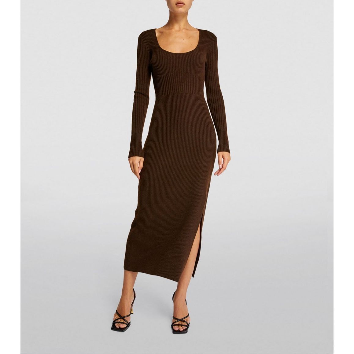 Frame Frame Ribbed Cashmere U-Neck Dress NWT medium Size M / US 6-8 / IT 42-44 - 1 Thumbnail