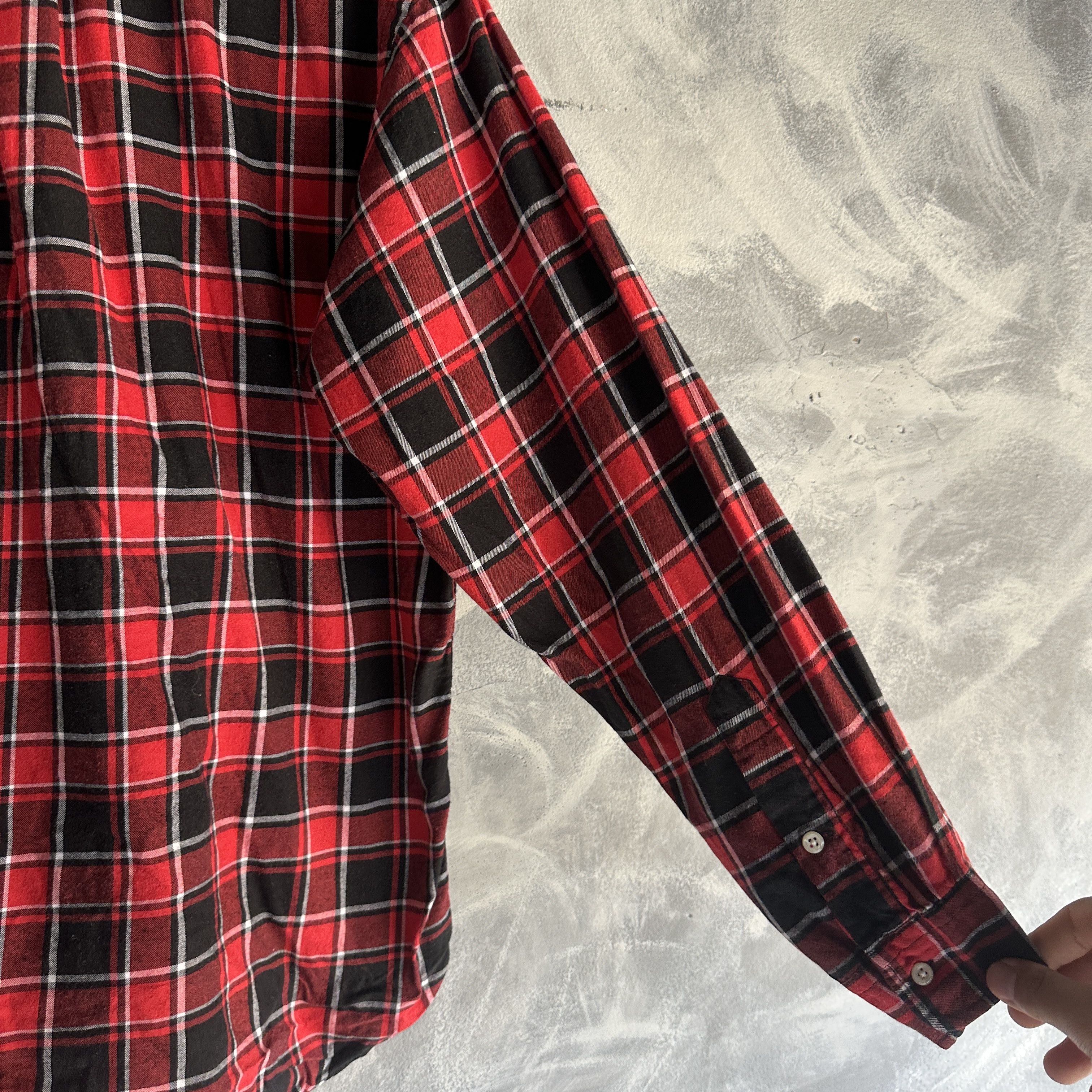 Polo Ralph Lauren Vtg Polo Ralph Lauren Shirt Mens Blaire Flannel Tartan 90s Size US L / EU 52-54 / 3 - 9 Thumbnail