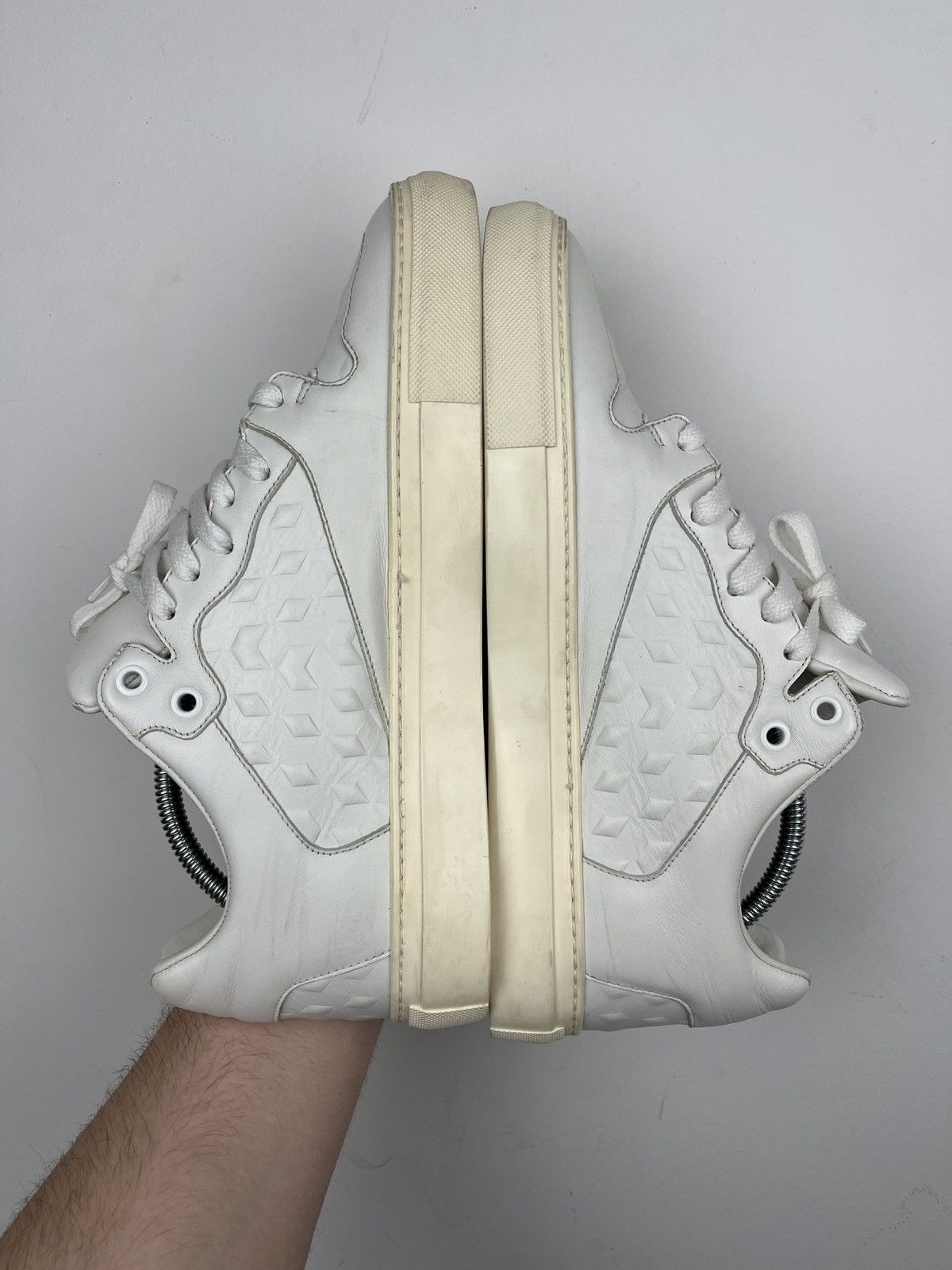 Balenciaga Balenciaga Embossed Leather Lowtop Sneakers Size US 7.5 / EU 40-41 - 11 Thumbnail