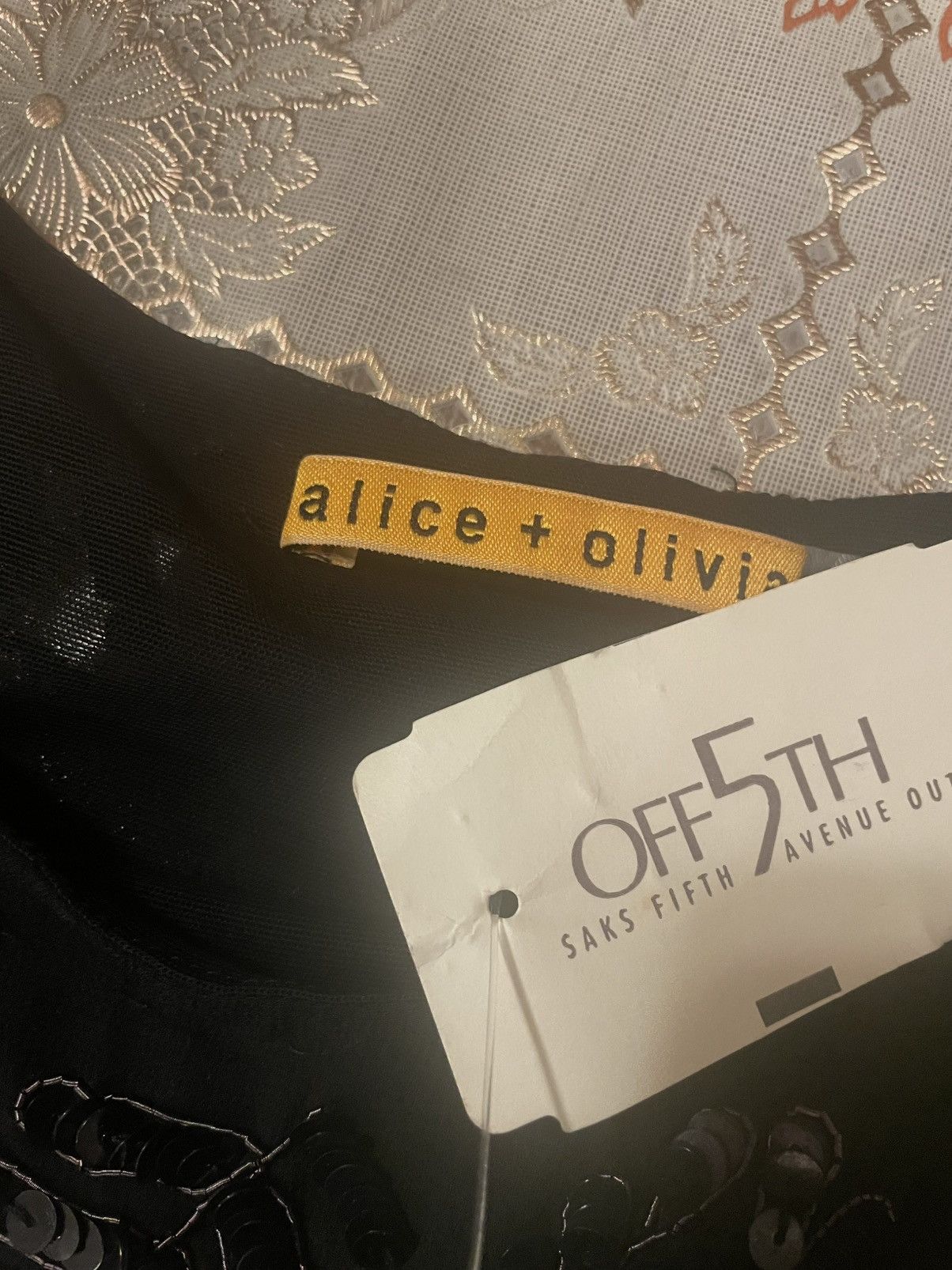 Alice + Olivia Alice + Olivia Black and Silver Sequin Dress Size S / US 4 / IT 40 - 6 Thumbnail