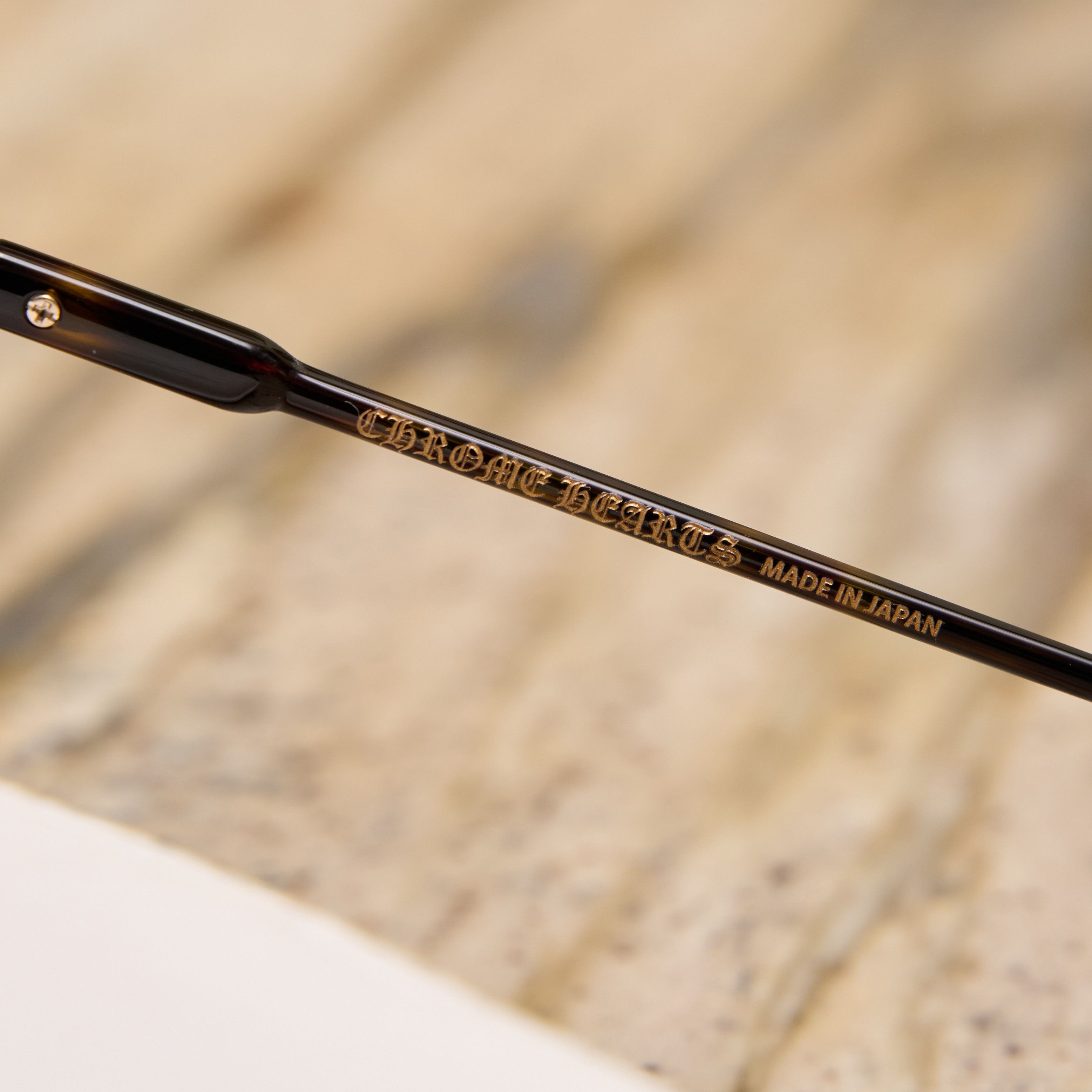 Chrome Hearts CHROME HEARTS TATTERS Dark Tortoise/Antique Gold Size ONE SIZE - 4 Thumbnail